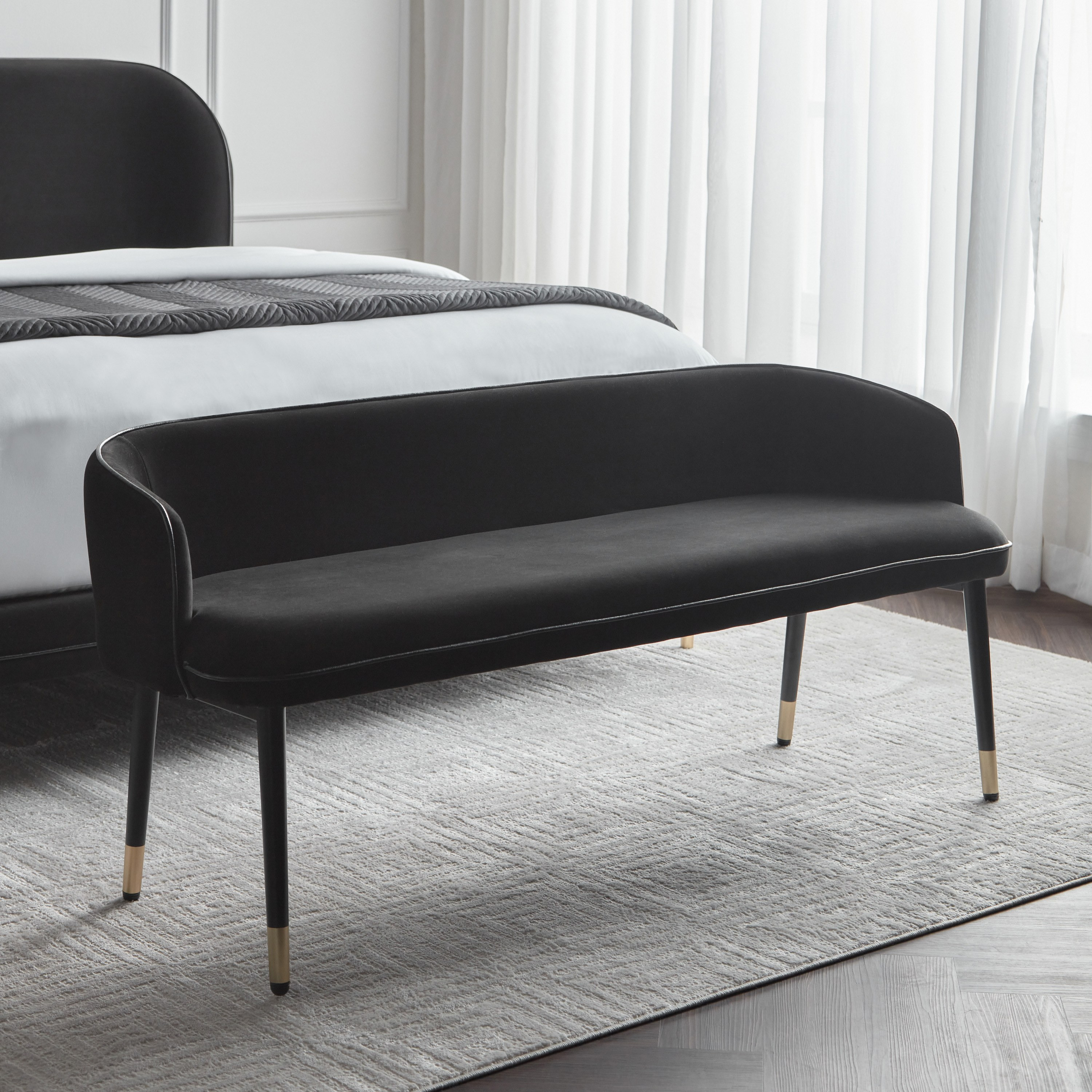 Bench Kuwait Shop Mono Velvet Bench | Homecentre Kuwait