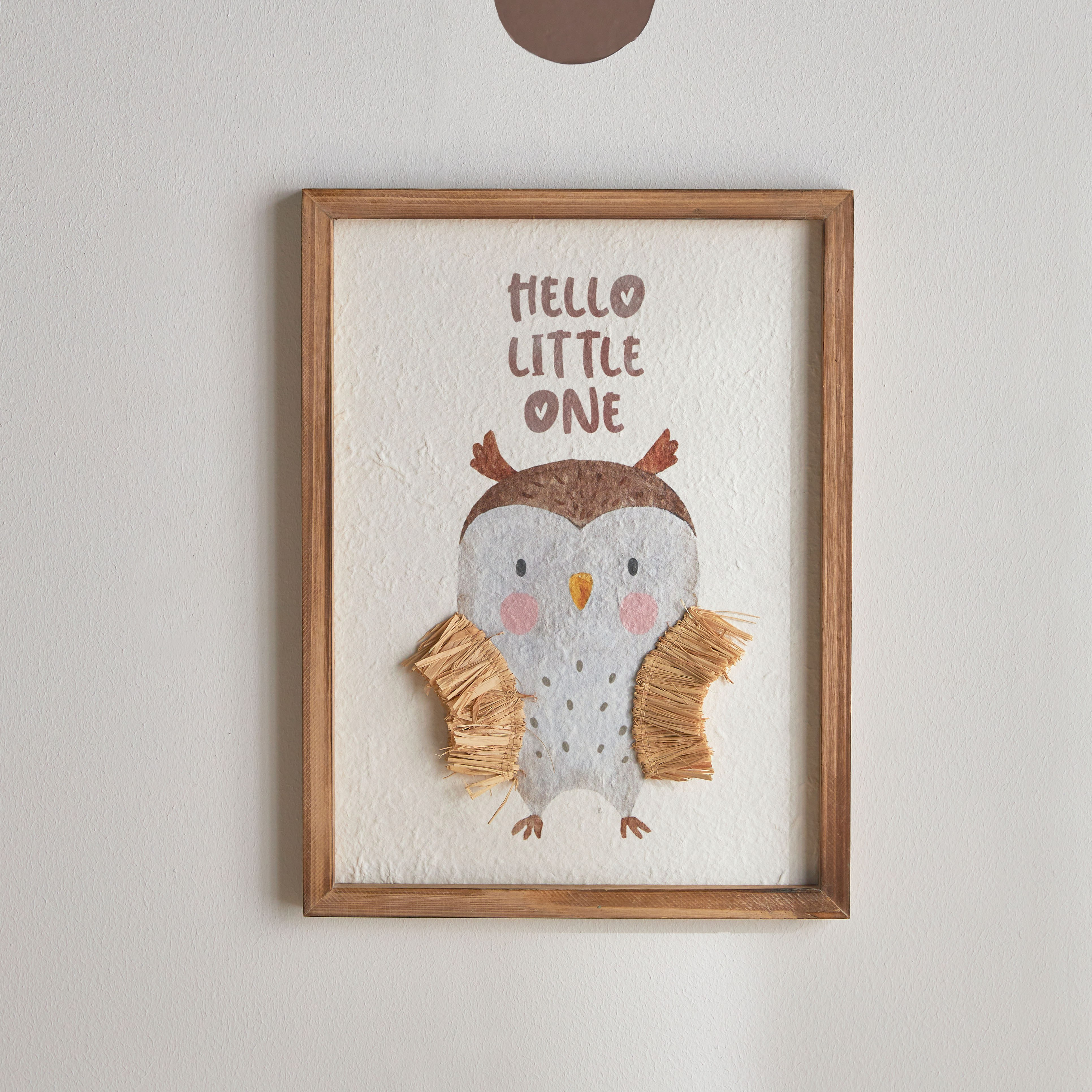 Ivy Hello Little One Framed Canvas Wall Art - 30x40 cm