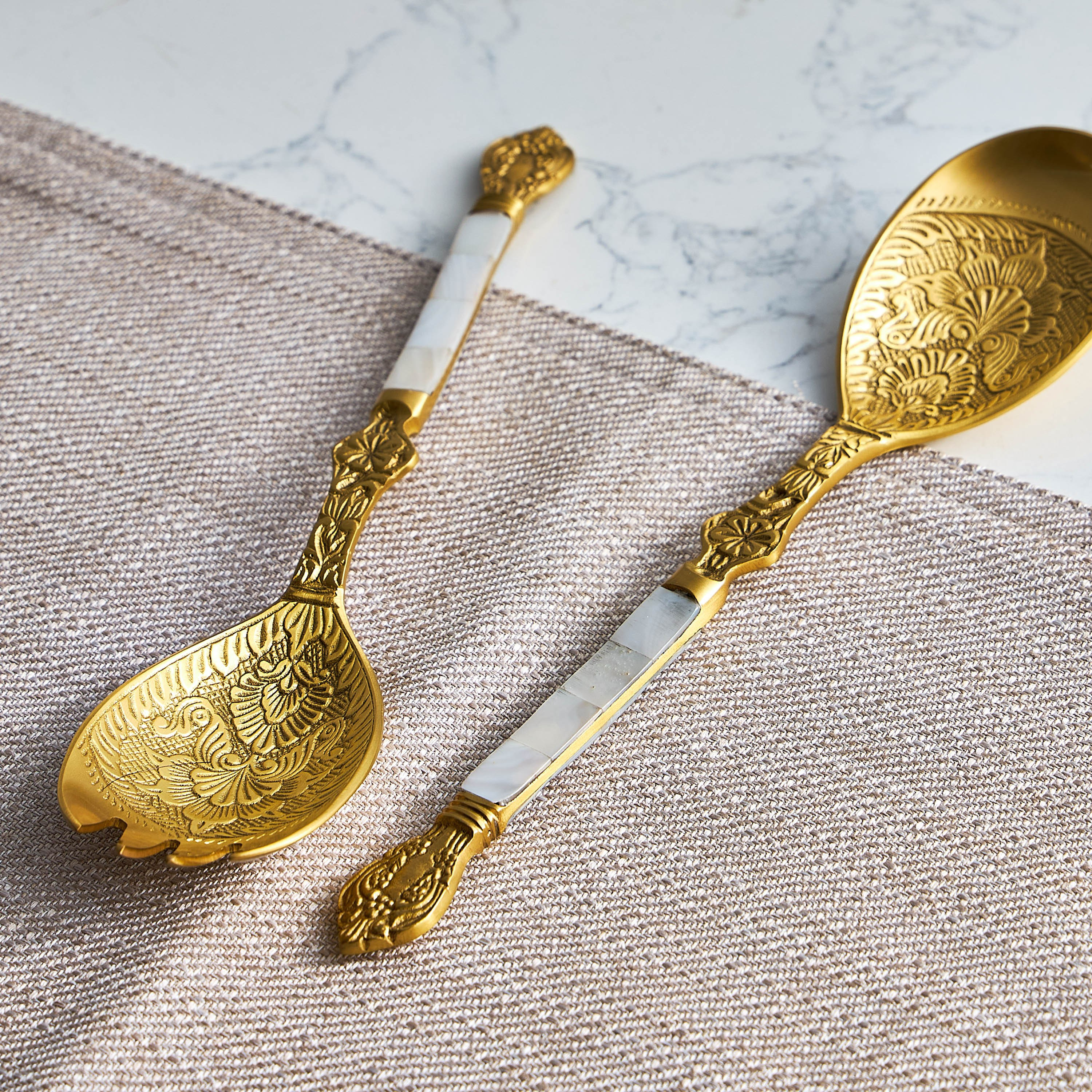 طقم ملاعق تقديم قطعتين - مانورك-household-dining-cutlery-spoonsforksandknives-image-2