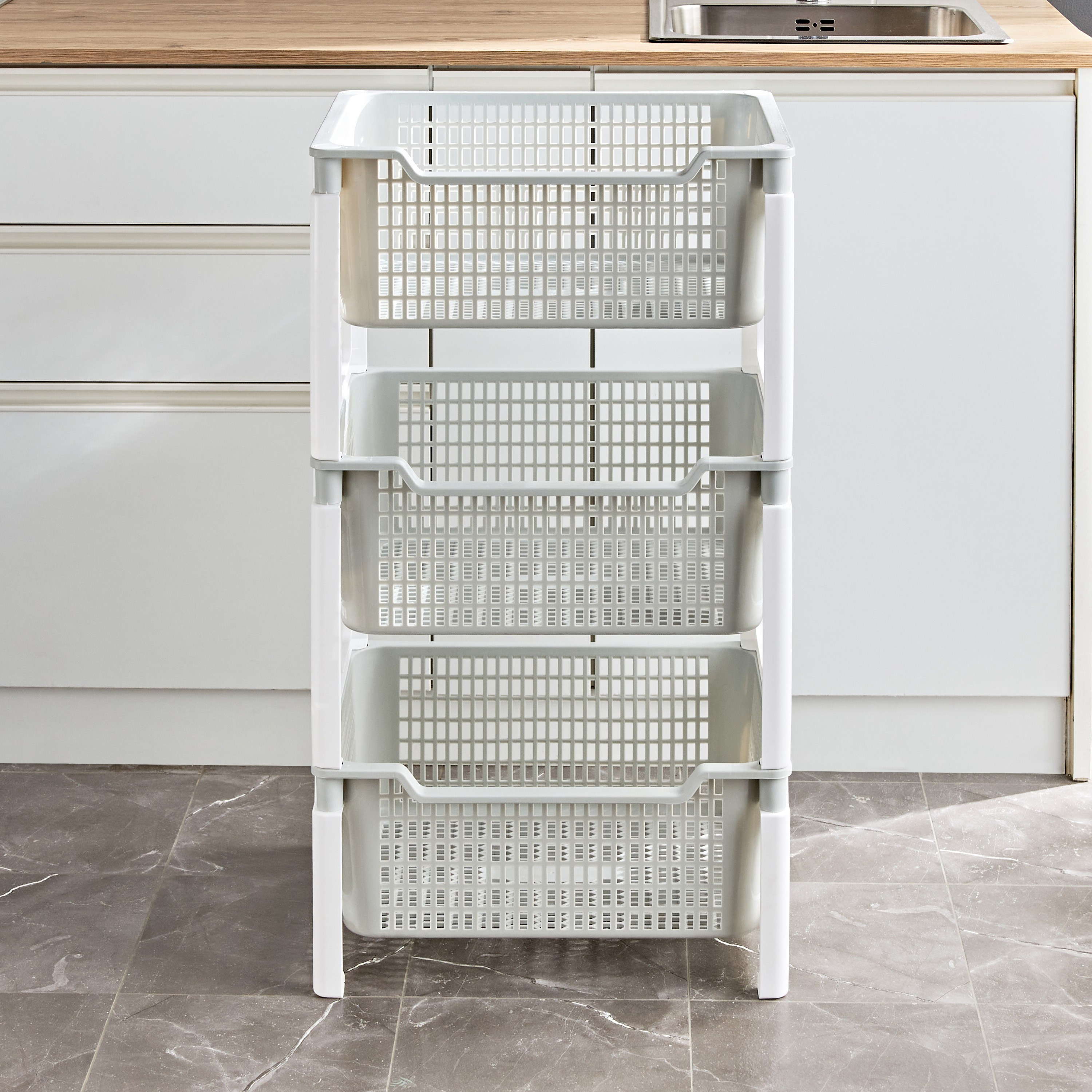 رف مطبخ 3 طوابق - سنوي-household-kitchen-kitchenorganising-kitchentrolleys-image-1