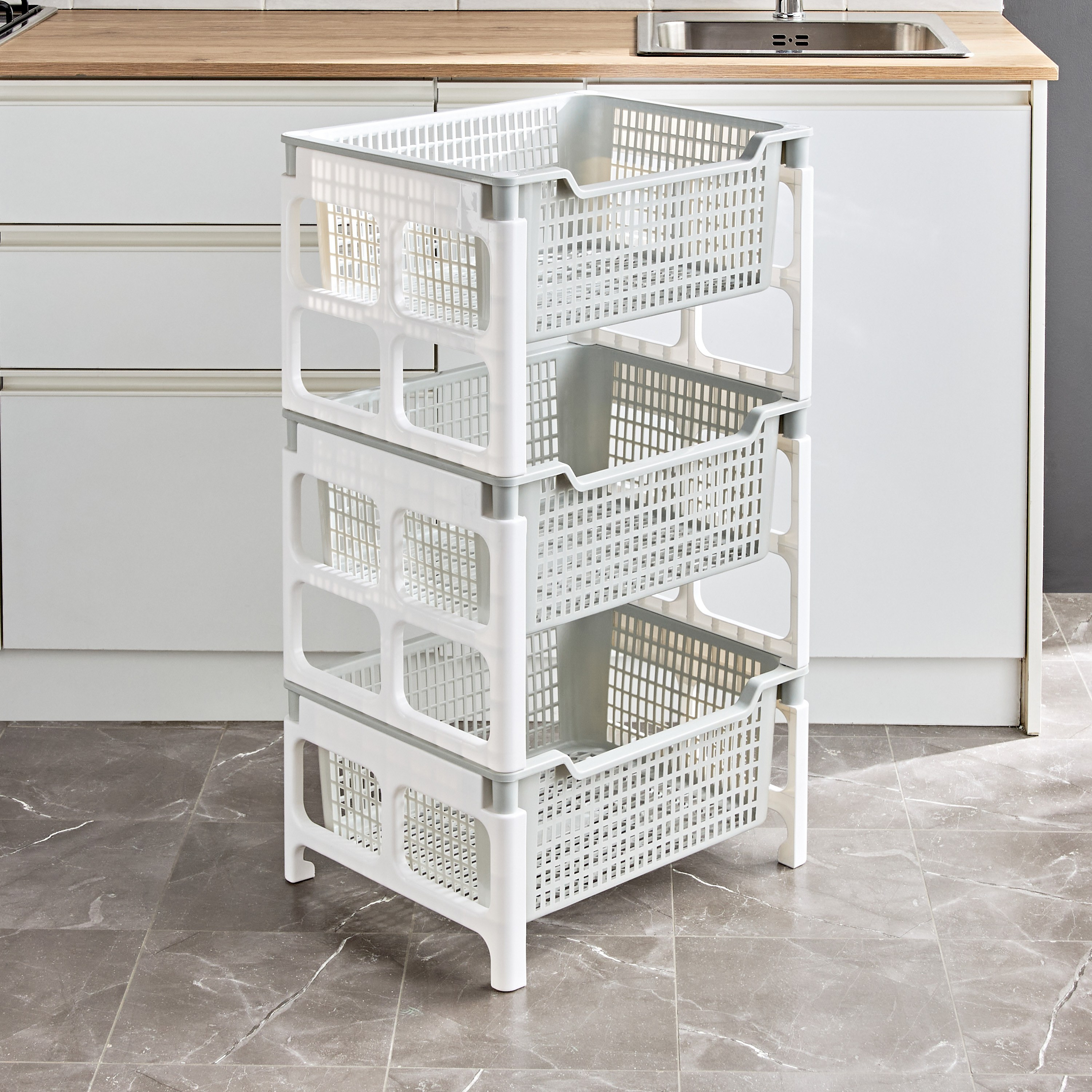 رف مطبخ 3 طوابق - سنوي-household-kitchen-kitchenorganising-kitchentrolleys-image-2