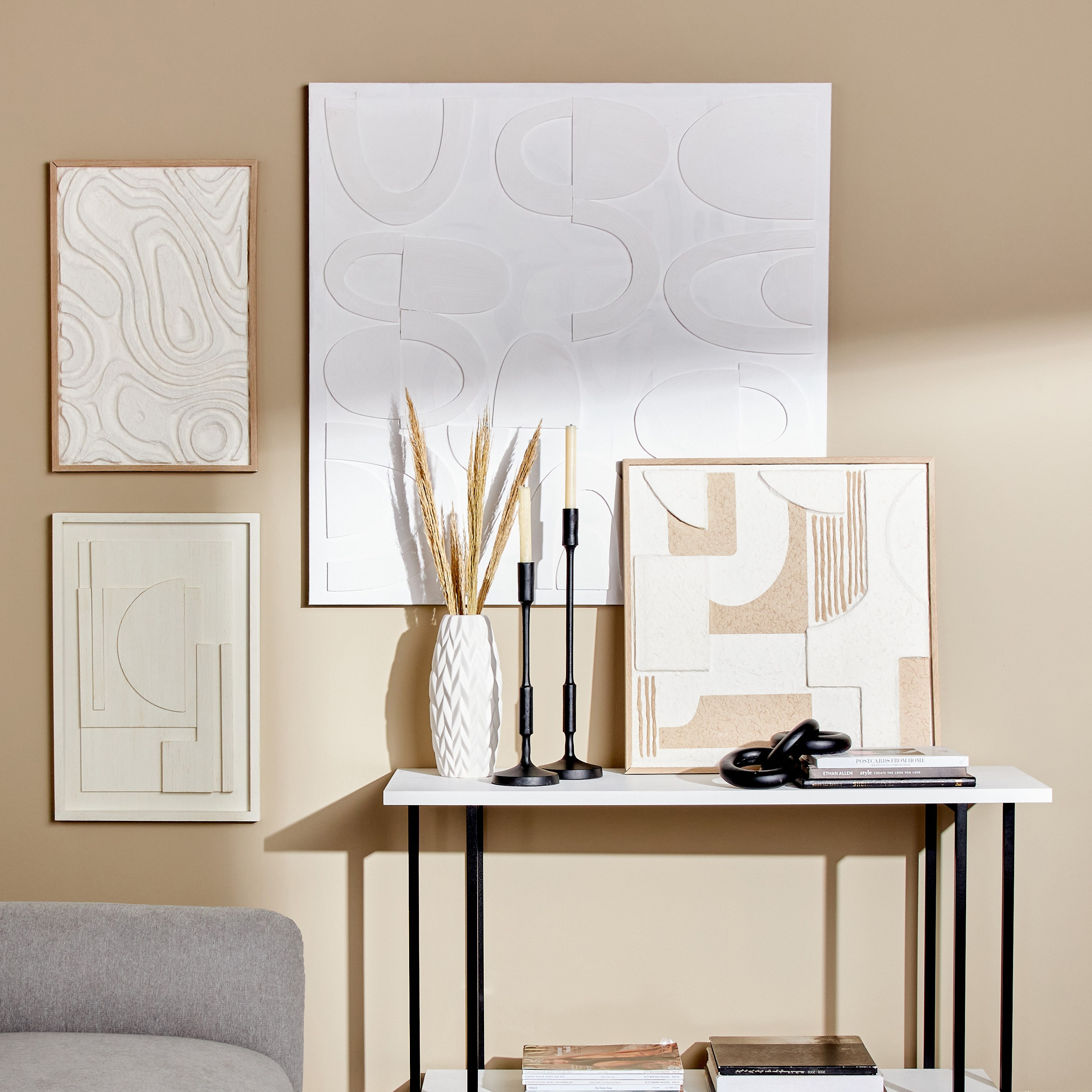 زينة حائط كانفاس مؤطرة - ميدا - 60x60 سم-household-walldecorandmirrors-wallart-image-4