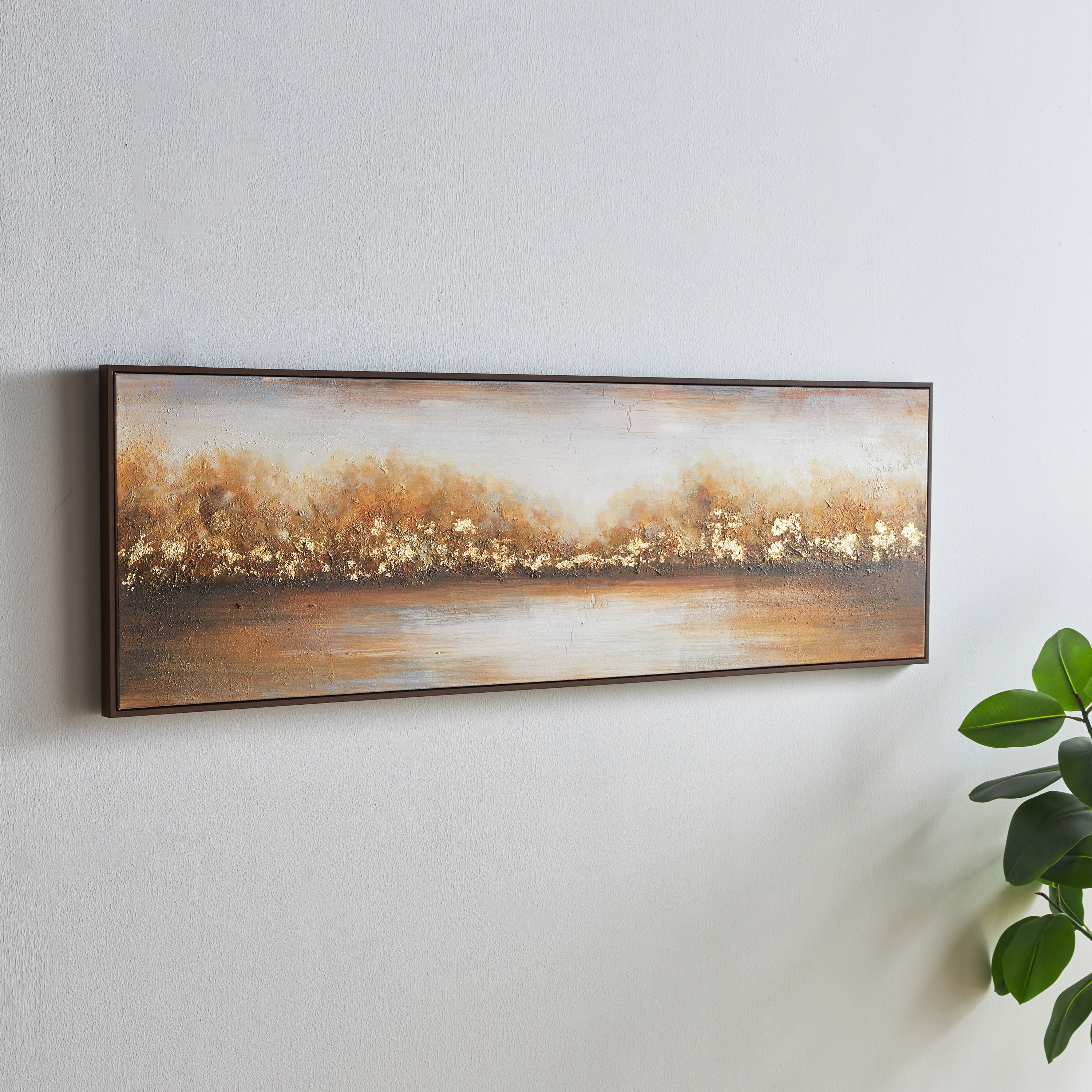 Clarity Framed Hand Painted Canvas Wall Art - 150x50 cm-household-walldecorandmirrors-wallart-image-2
