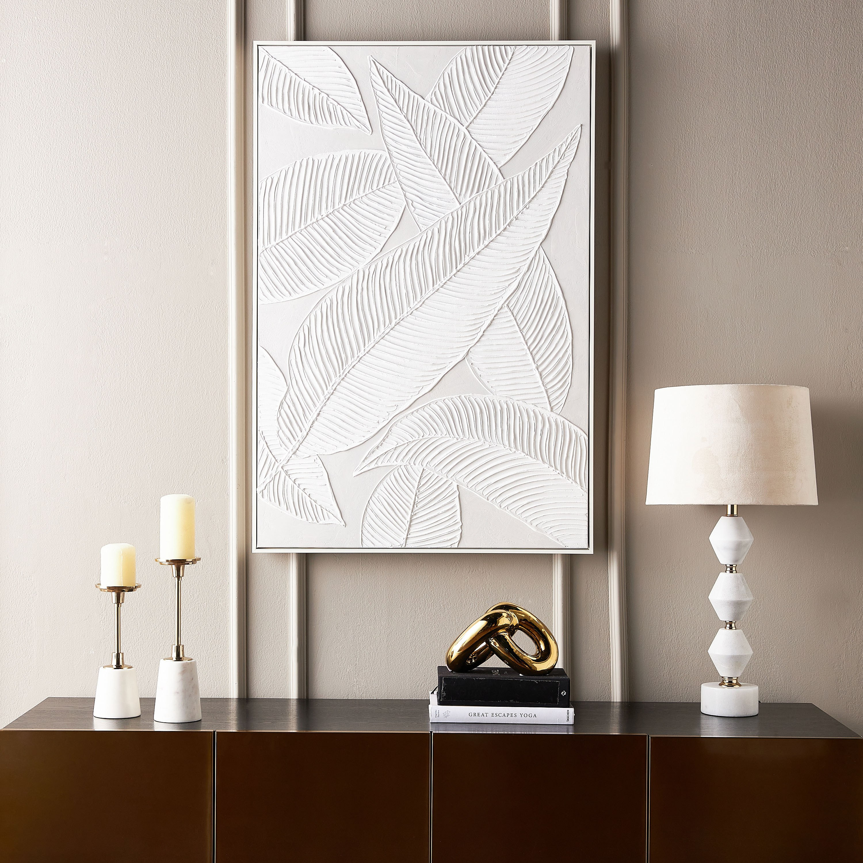 Rasida Framed Hand Painted Canvas Wall Art - 80x120 cm-household-walldecorandmirrors-wallart-image-4