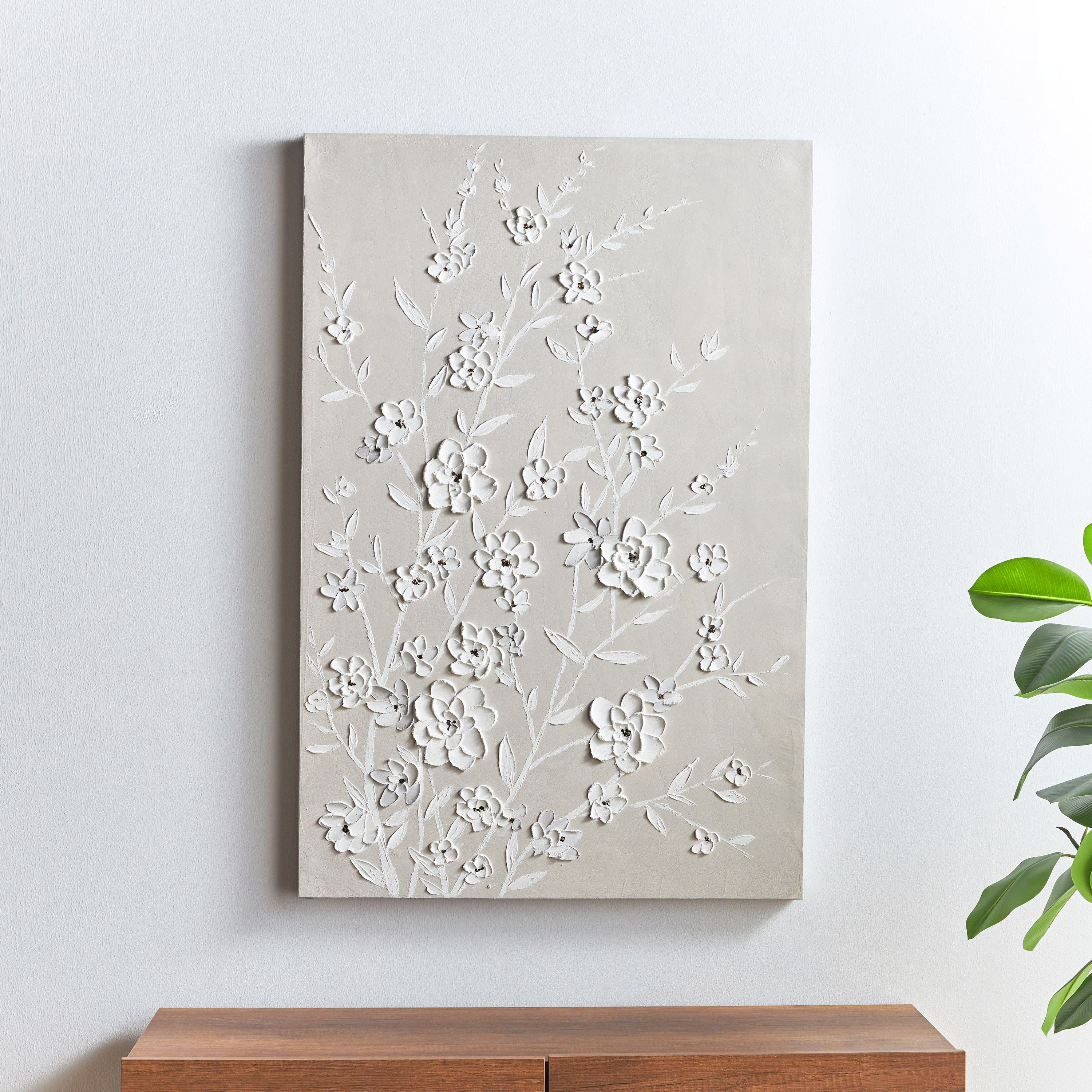 Shop Elenor Framed Hand-Painted Canvas Wall Art - 83x123 cm