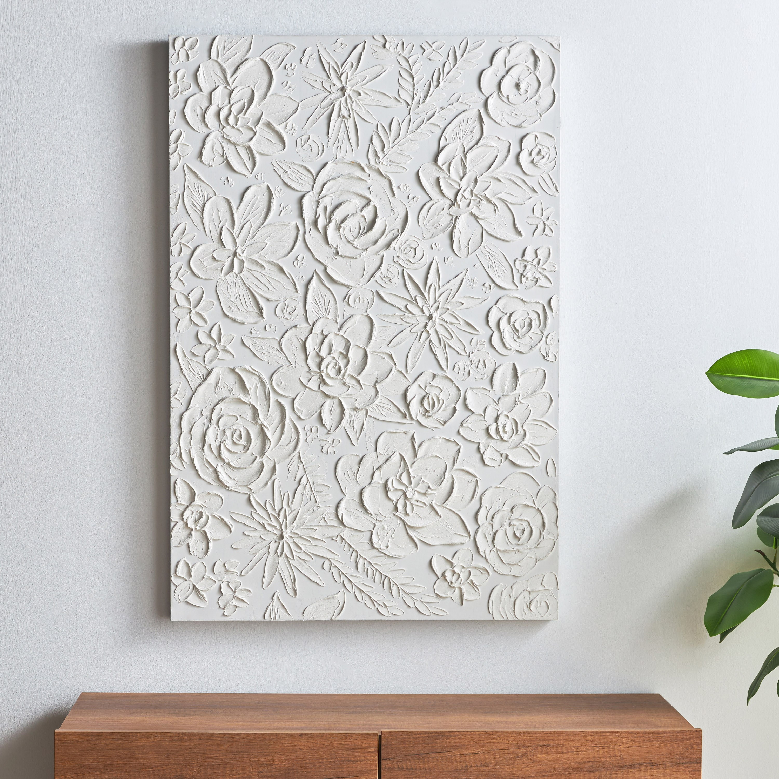 Chinelo Unframed Hand Painted Canvas Wall Art - 120x80 cm-household-walldecorandmirrors-wallart-image-1