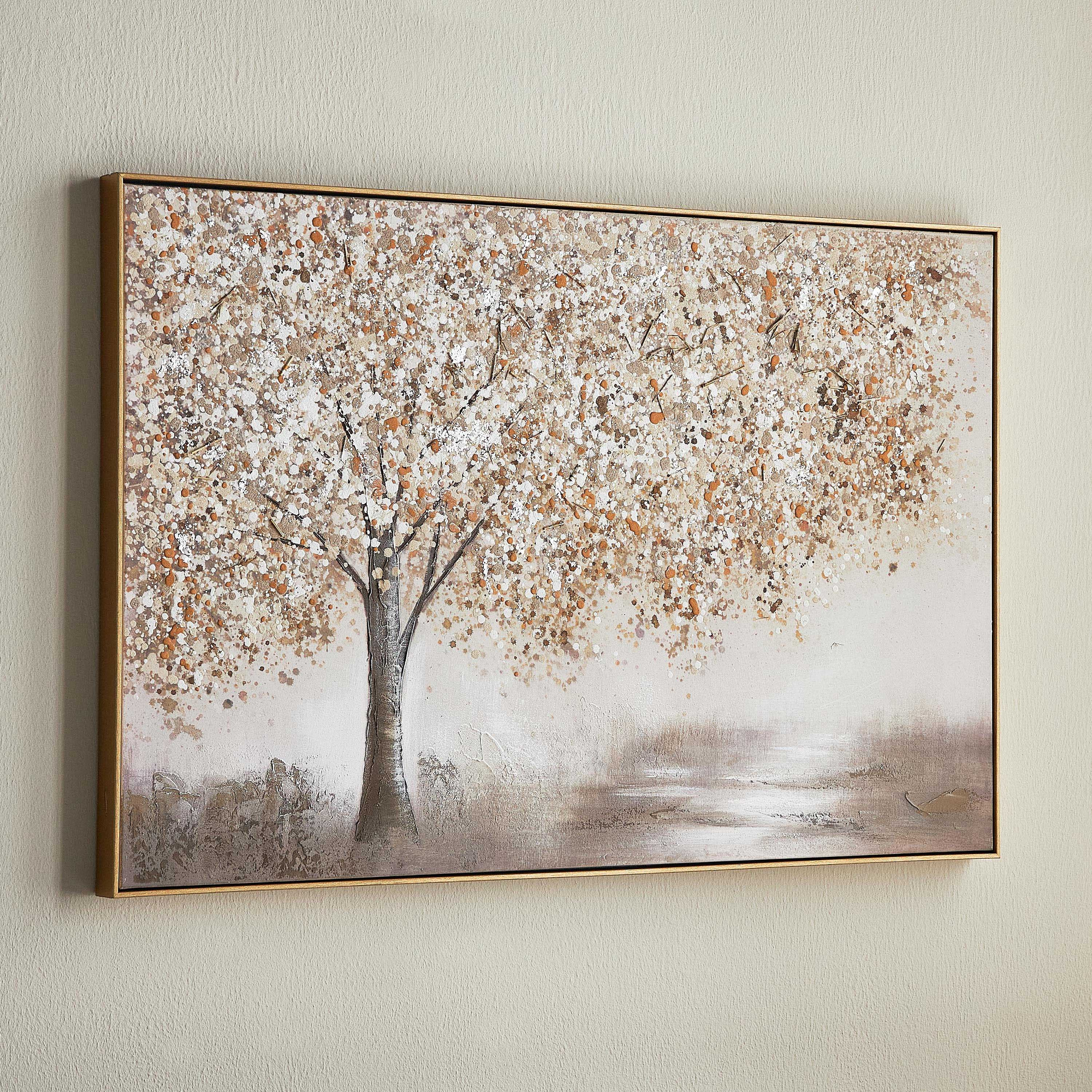 زينة حائط كانفاس مؤطرة مرسومة يدويًا - أورنانونج- 120x80 سم-household-walldecorandmirrors-wallart-image-2