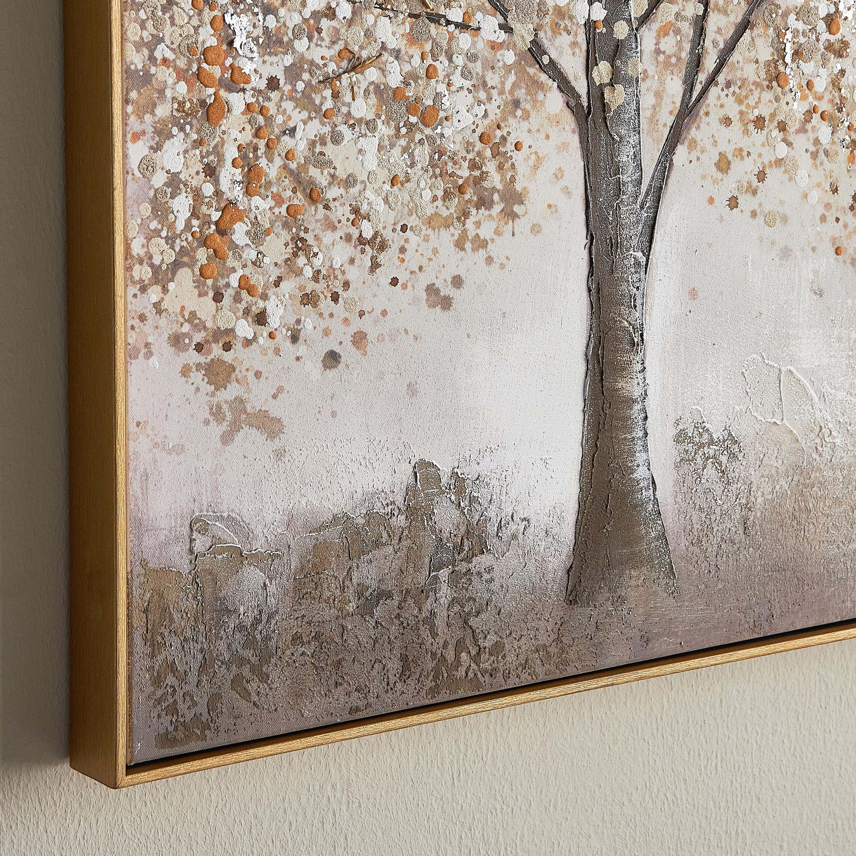 زينة حائط كانفاس مؤطرة مرسومة يدويًا - أورنانونج- 120x80 سم-household-walldecorandmirrors-wallart-image-3