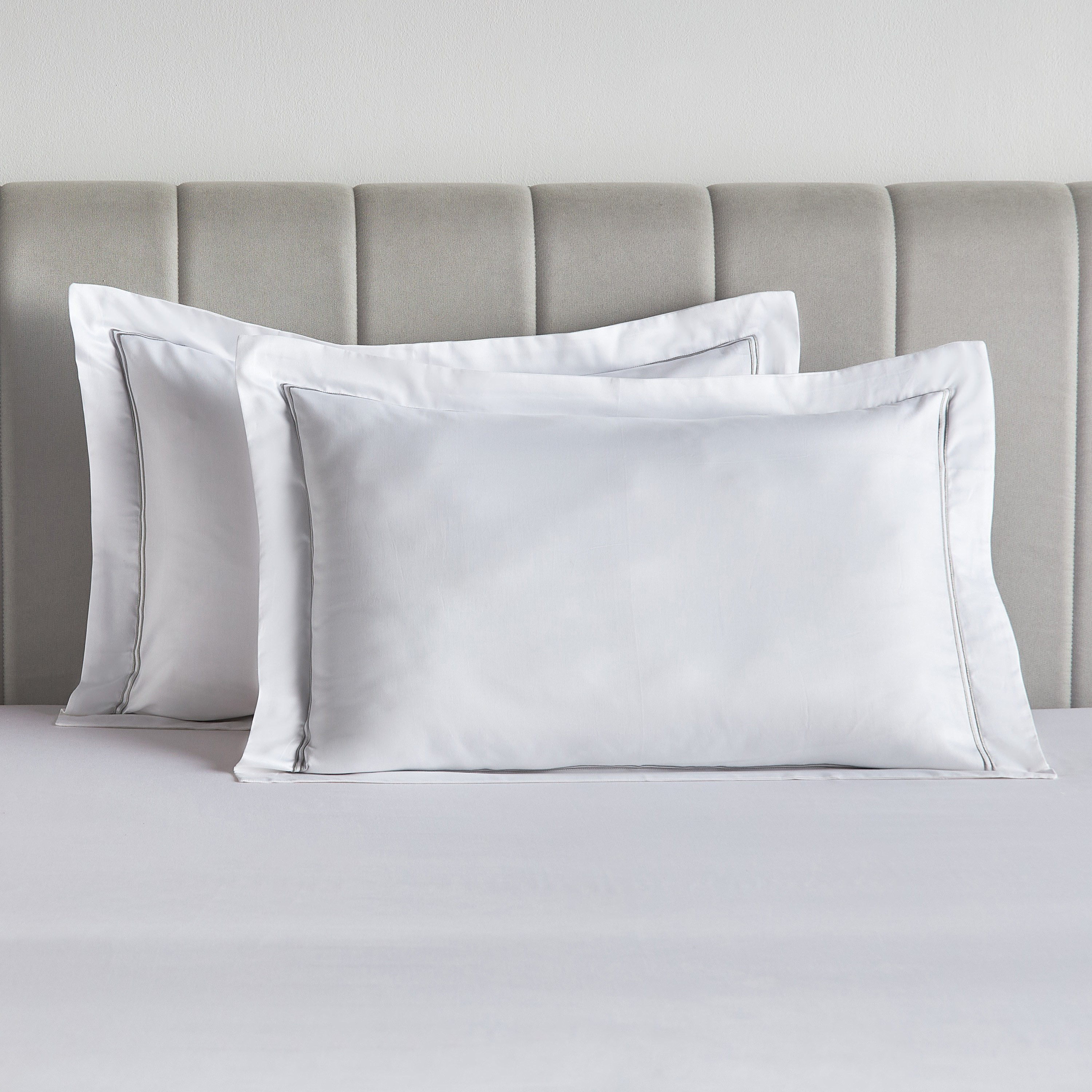طقم غطاء وسادة كينج من قطعتين عدد خيوط 400 قطن ساتين مصري - فلورنسا - 50x90 سم-household-bedding-sheetsandpillowcases-pillowcases-image-5