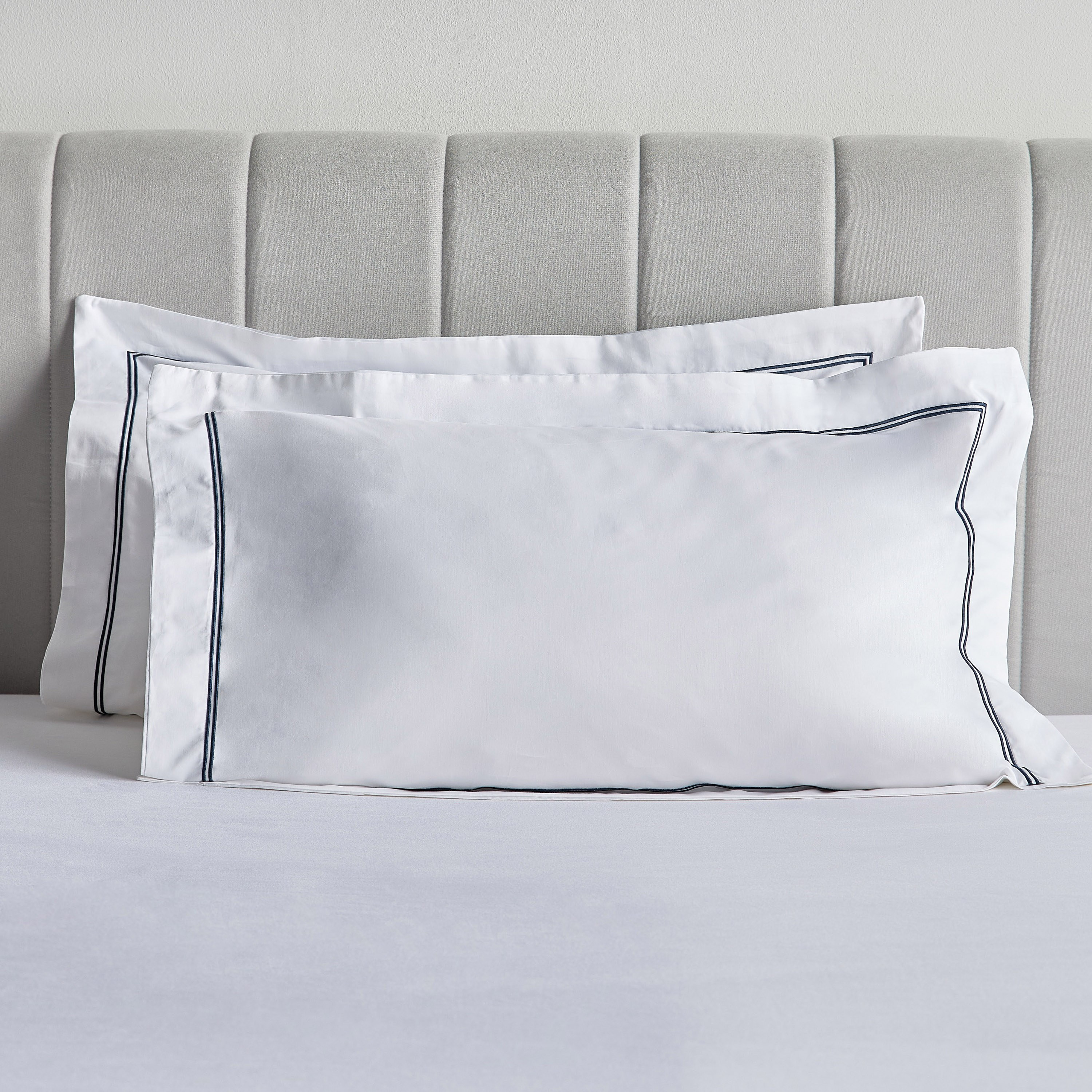 طقم غطاء وسادة كينج من قطعتين عدد خيوط 400 قطن ساتين مصري - فلورنسا - 50x90 سم-household-bedding-sheetsandpillowcases-pillowcases-image-13