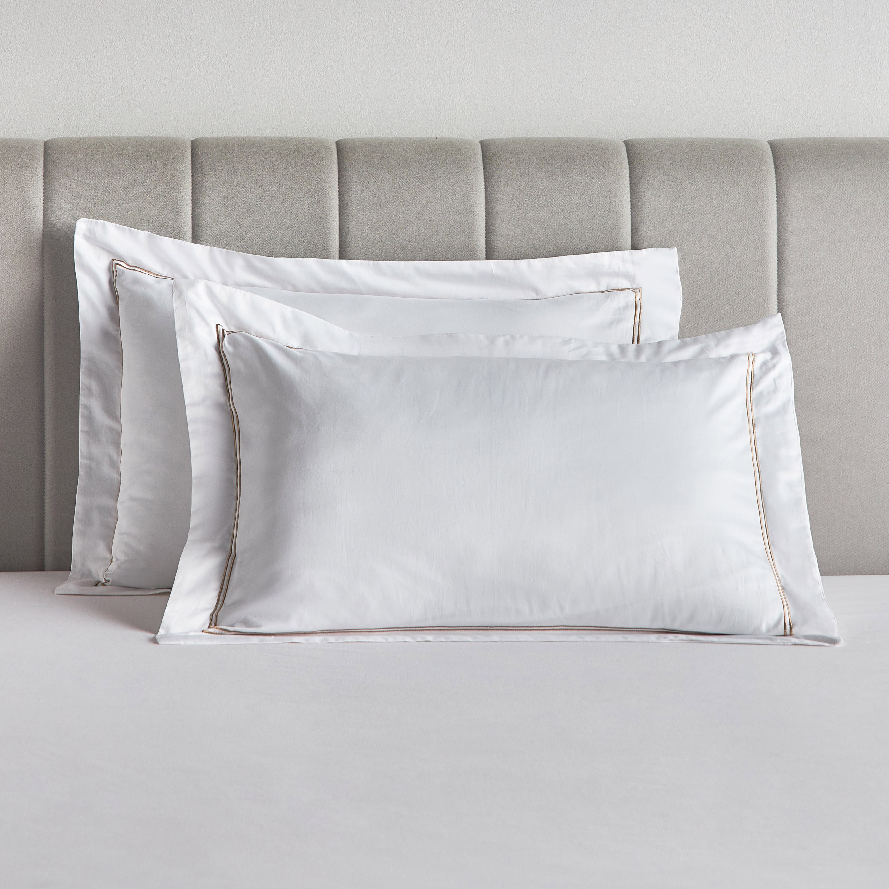 Florence Egyptian Cotton Sateen 400 Thread Count 2-Piece Standard Pillowcase Set - 50x75 cm-household-bedding-sheetsandpillowcases-pillowcases-image-1
