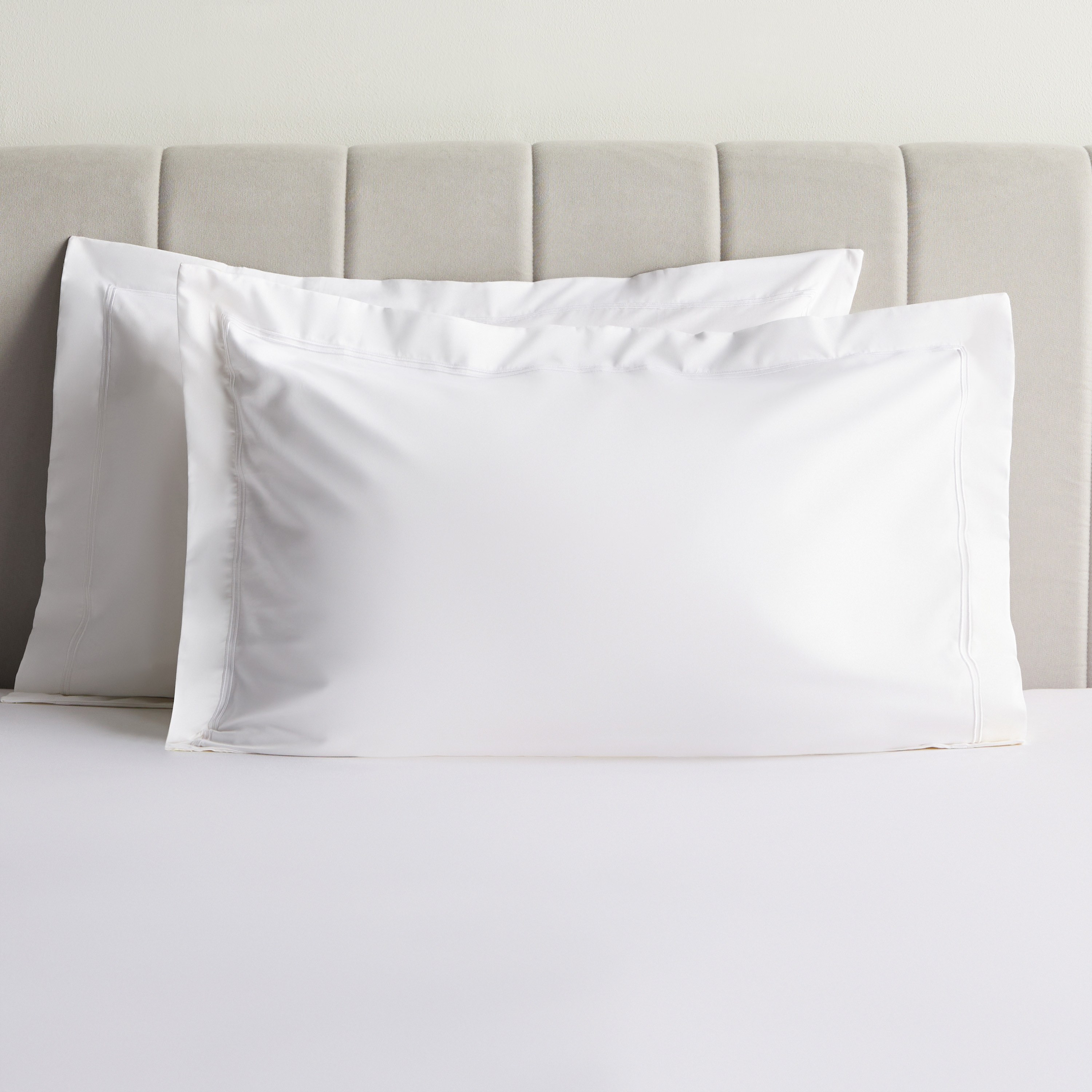 Florence Egyptian Cotton Sateen 400 Thread Count 2-Piece Standard Pillowcase Set - 50x75 cm-household-bedding-sheetsandpillowcases-pillowcases-image-1