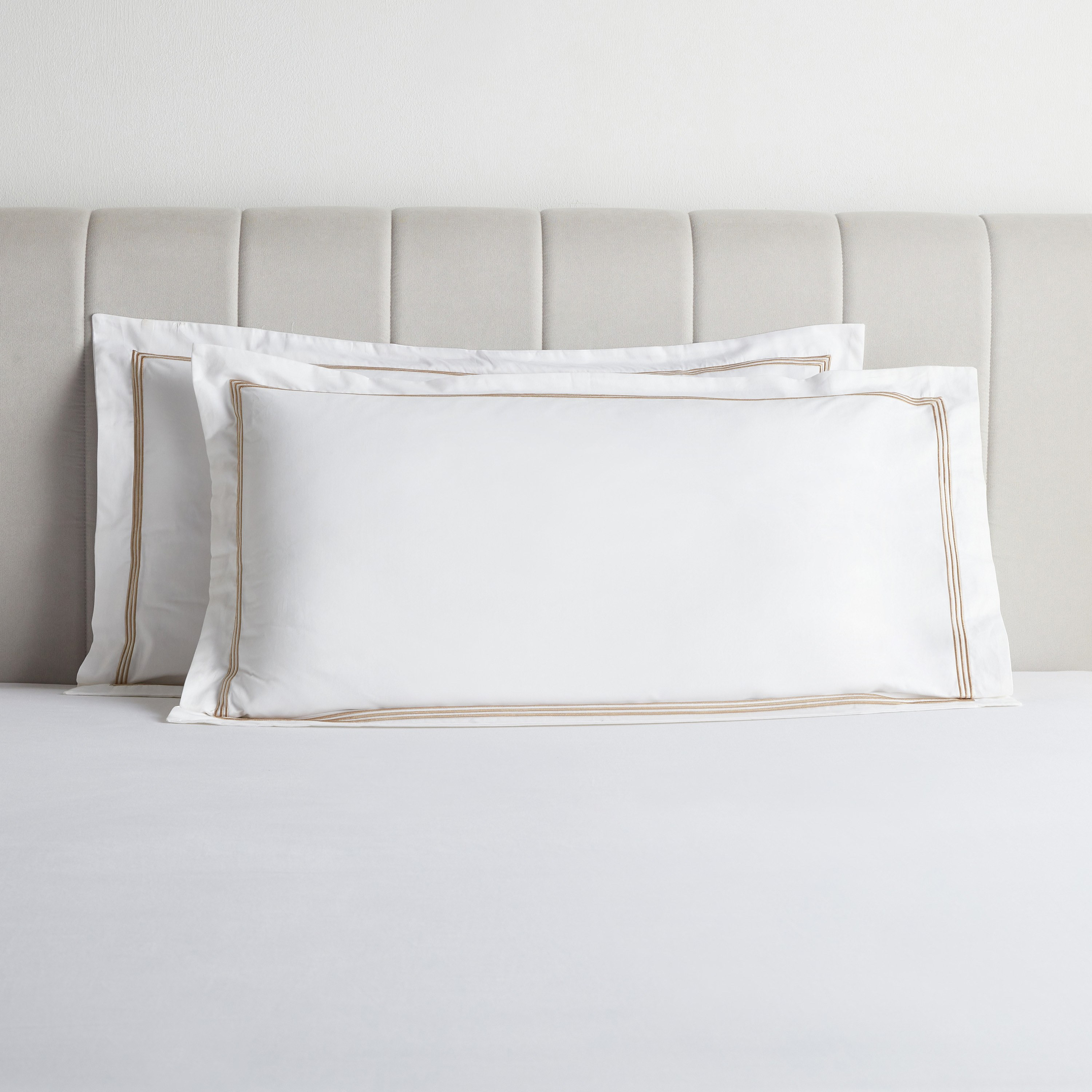 Verona Egyptian Cotton Sateen 600 Thread Count 2-Piece King Pillowcase Set - 50x90 cm-household-bedding-sheetsandpillowcases-pillowcases-image-1