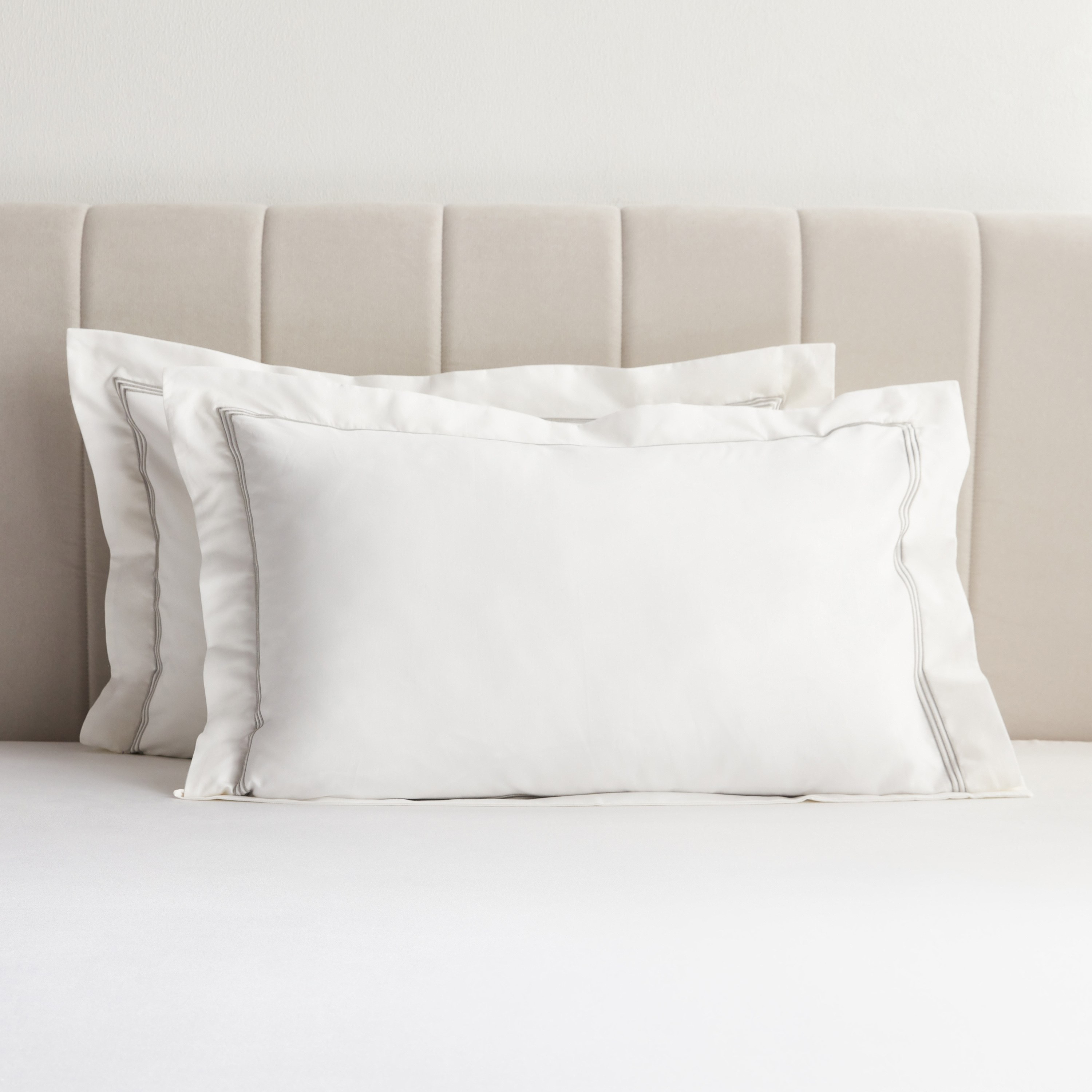 طقم غطاء وسادة كينج من قطعتين عدد خيوط 600 قطن ساتين مصري - فيرونا - 50x90 سم-household-bedding-sheetsandpillowcases-pillowcases-image-1