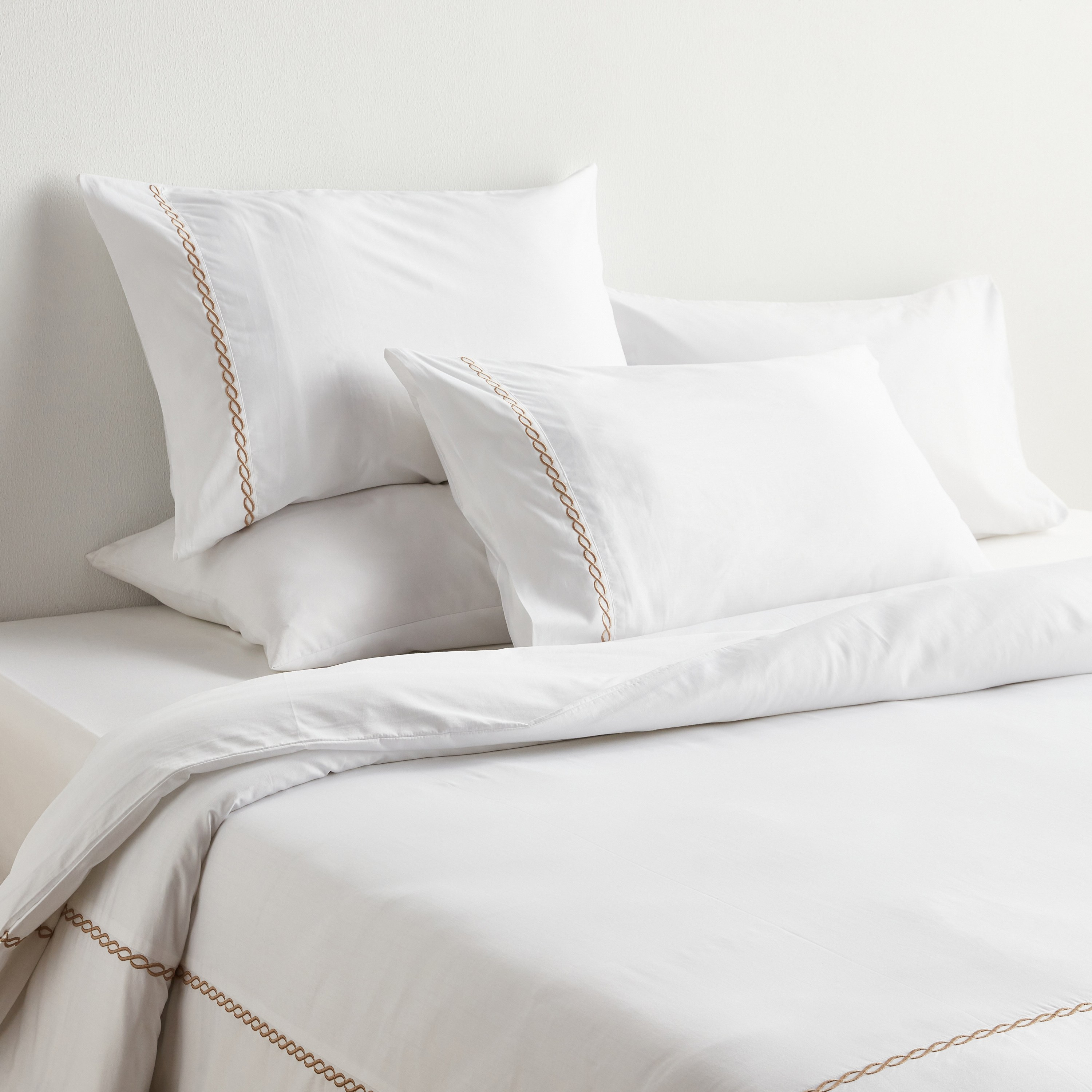 Drap Plat - 100% Coton Égyptien - Chocolat - 200 Fils - 180 X 290 Cm