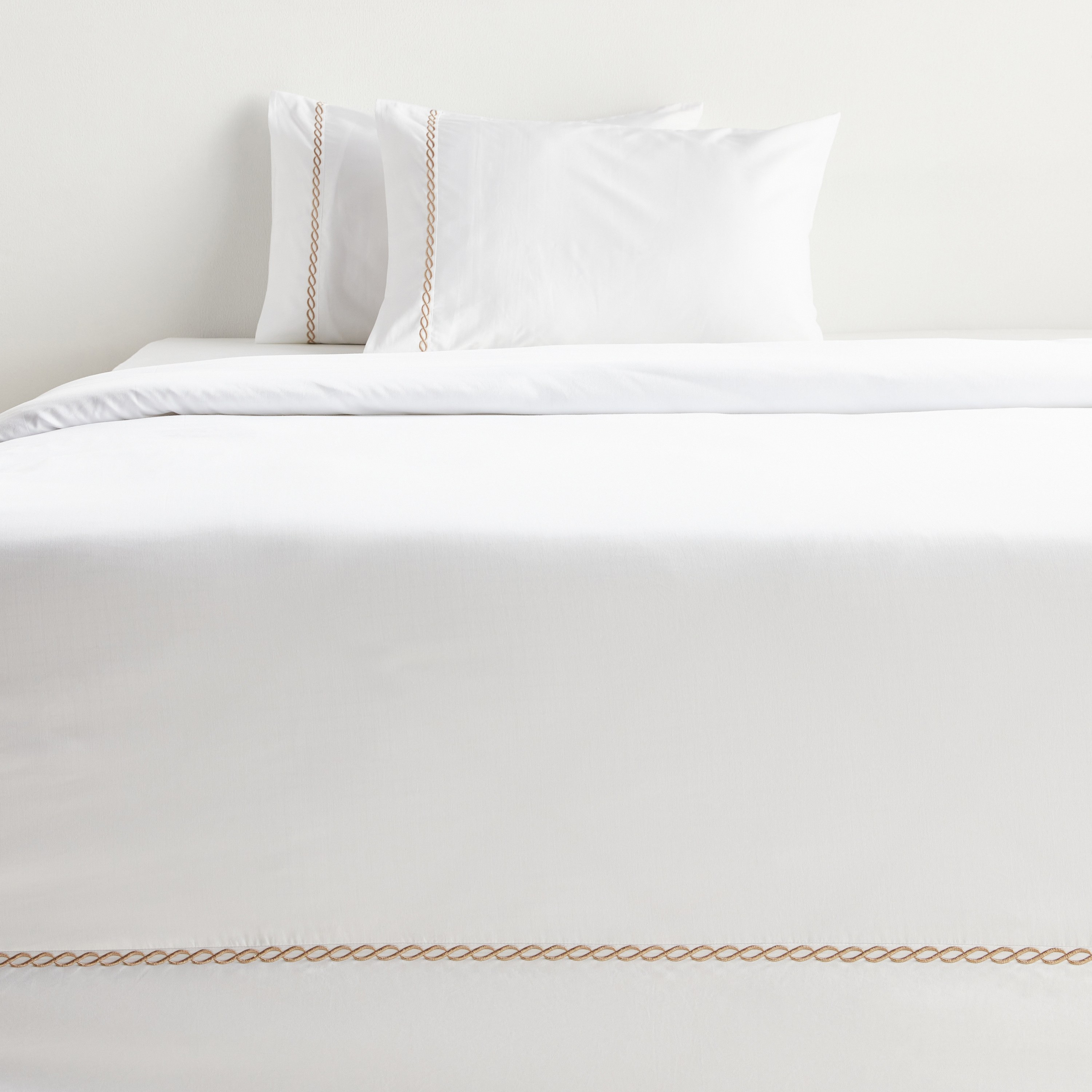 طقم غطاء لحاف سوبر كينج 3 قطع عدد خيوط 400 قطن ساتين مصري - ويف - 260x220 سم-household-bedding-duvetandcovers-duvetcovers-image-2