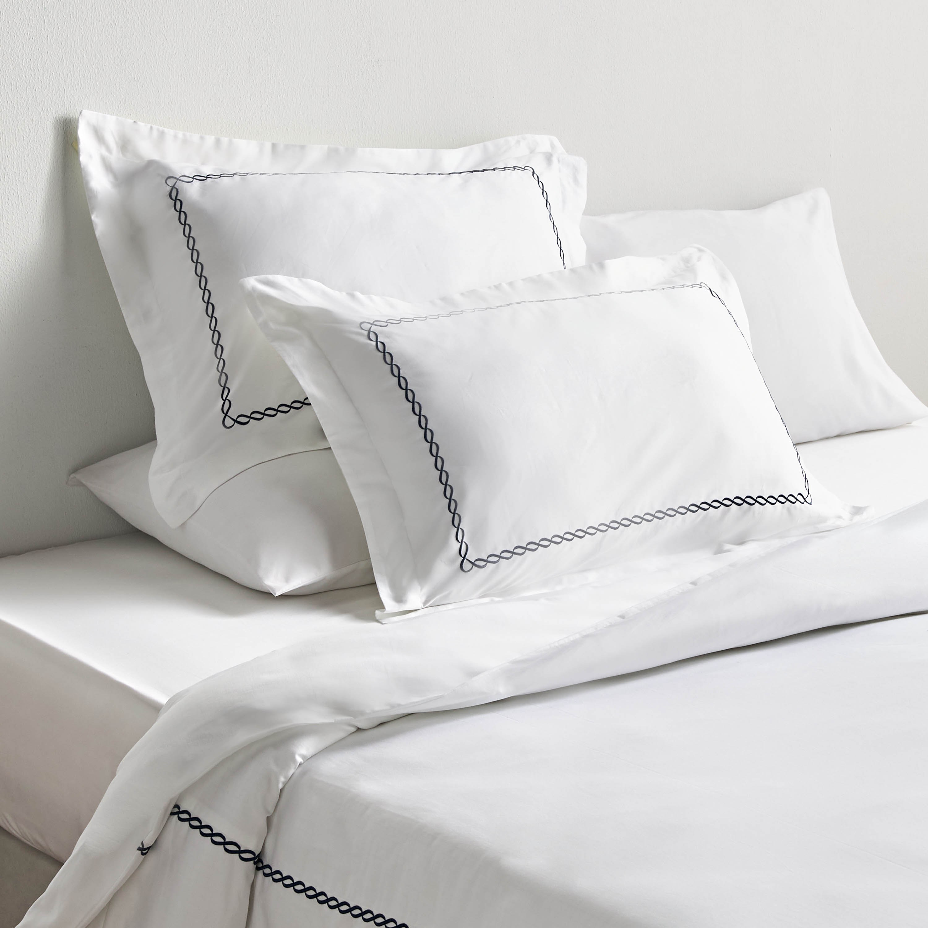 طقم غطاء لحاف سوبر كينج 3 قطع عدد خيوط 400 قطن ساتين مصري - ويف - 260x220 سم-household-bedding-duvetandcovers-duvetcovers-image-11