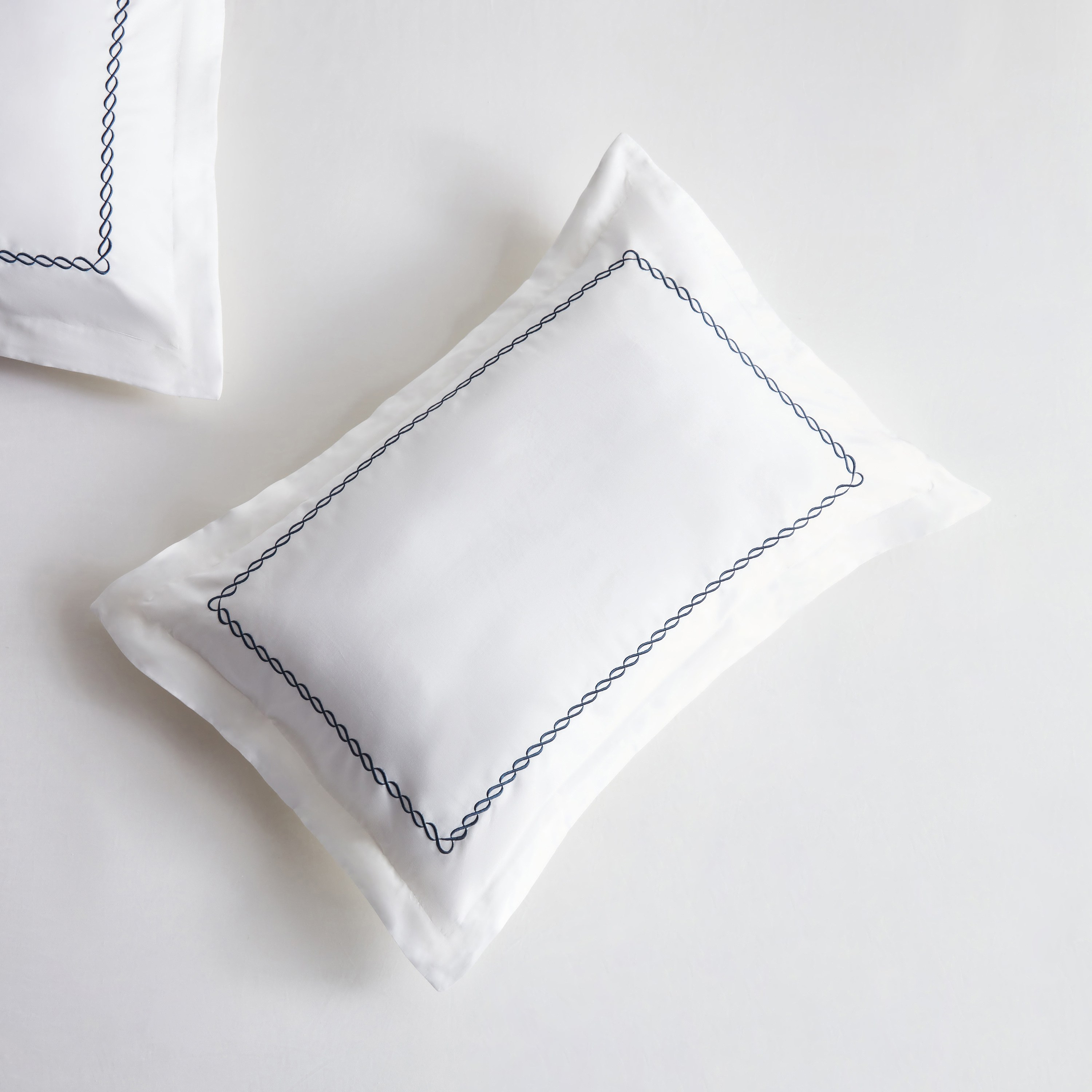 طقم غطاء وسادة كينج من قطعتين عدد خيوط 400 قطن ساتين مصري - ويف - 50x90 سم-household-bedding-sheetsandpillowcases-pillowcases-image-14