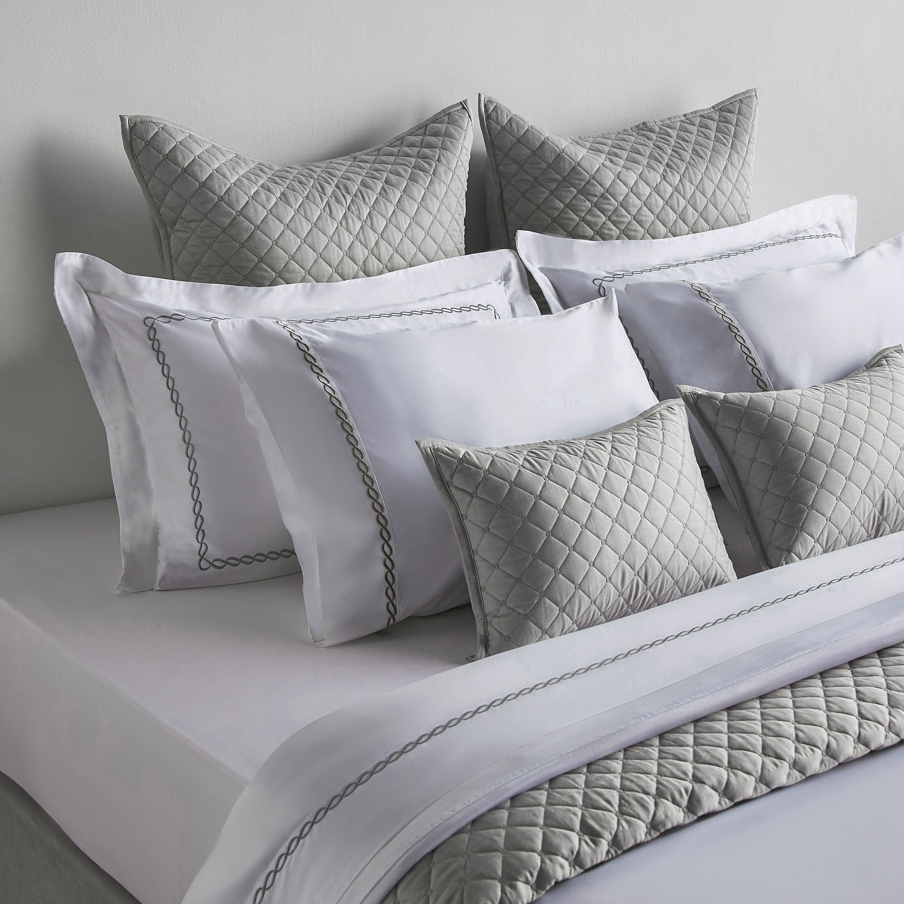 Wave Egyptian Cotton Sateen 400 Thread Count 2-Piece Standard Pillowcase Set - 50x75 cm-household-bedding-sheetsandpillowcases-pillowcases-image-4