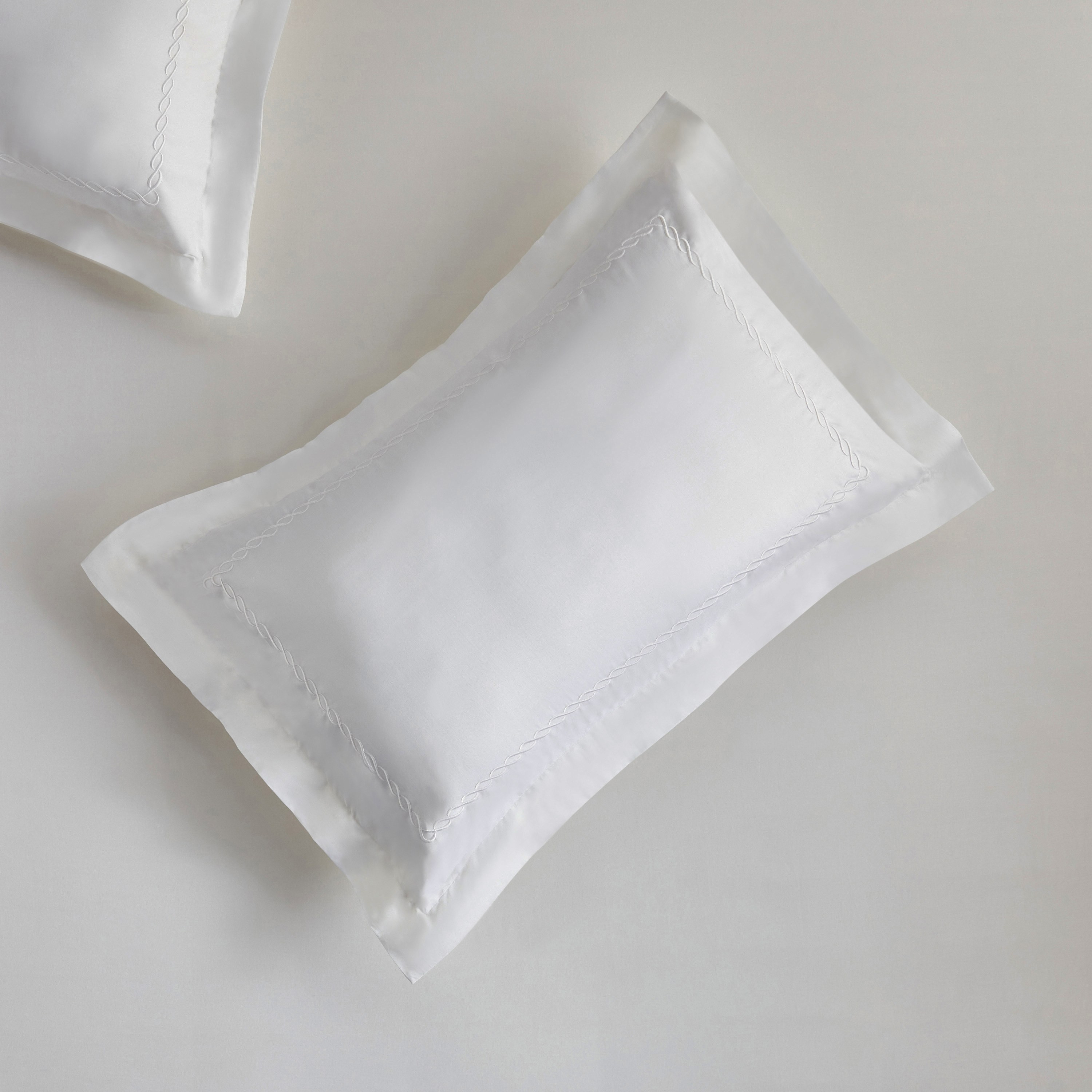 Wave Egyptian Cotton Sateen 400 Thread Count 2-Piece Standard Pillowcase Set - 50x75 cm-household-bedding-sheetsandpillowcases-pillowcases-image-2