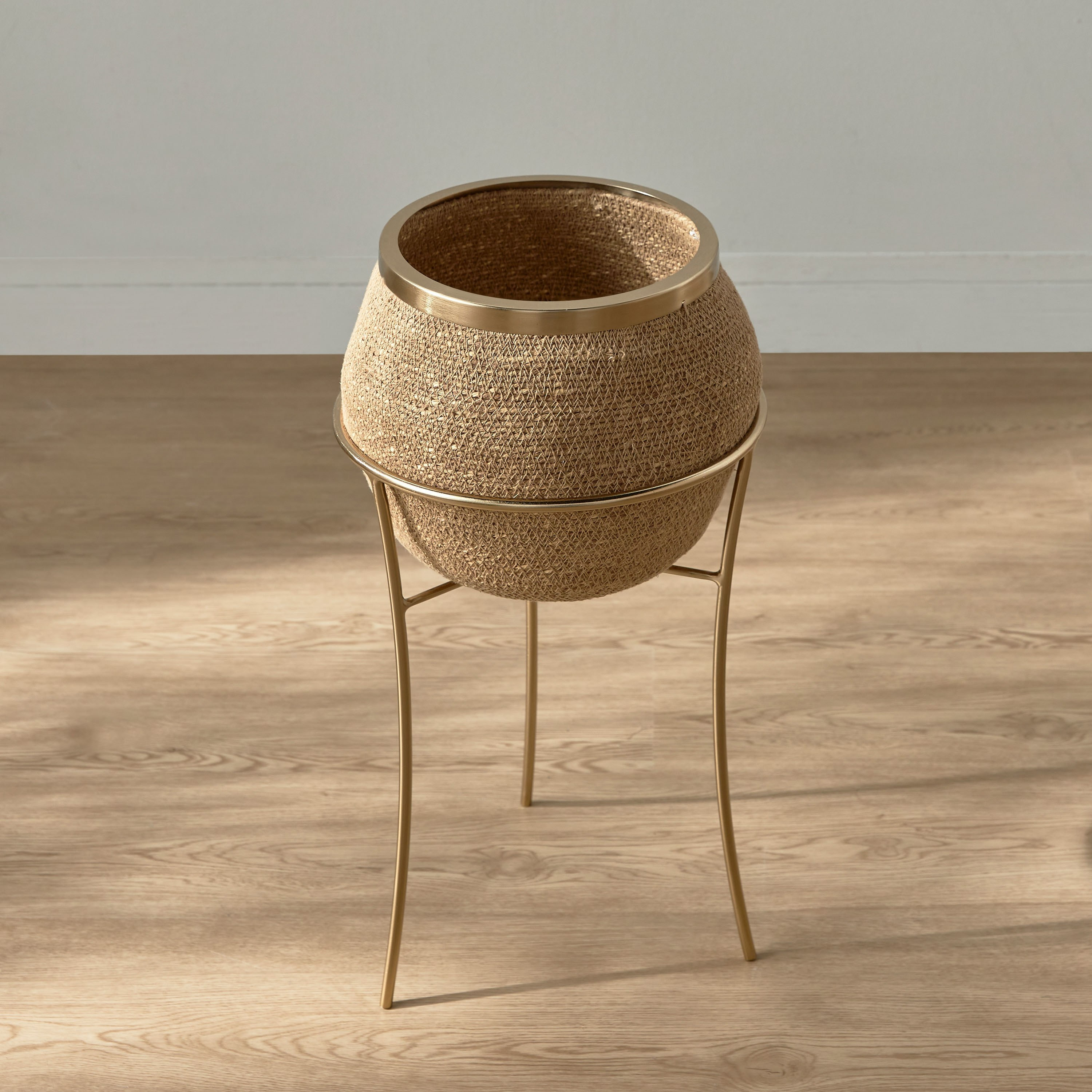Natura Seagrass Planter with Stand - 51 cm-household-gardenandoutdoor-potsandplanters-planters-image-2
