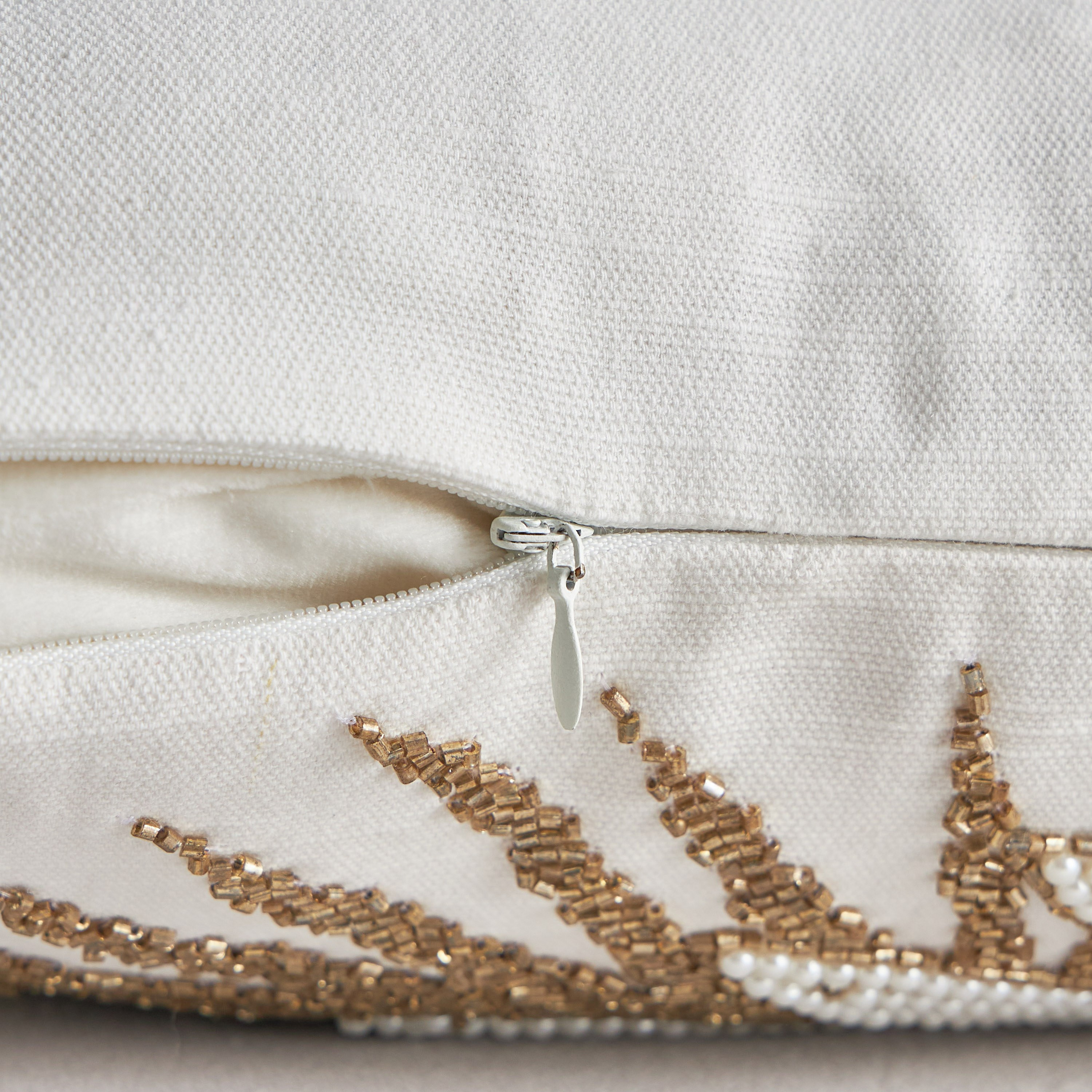Charm Beaded Filled Cushion - 30x50 cm-household-cushionsandthrows-filledcushions-decorativecushions-image-3