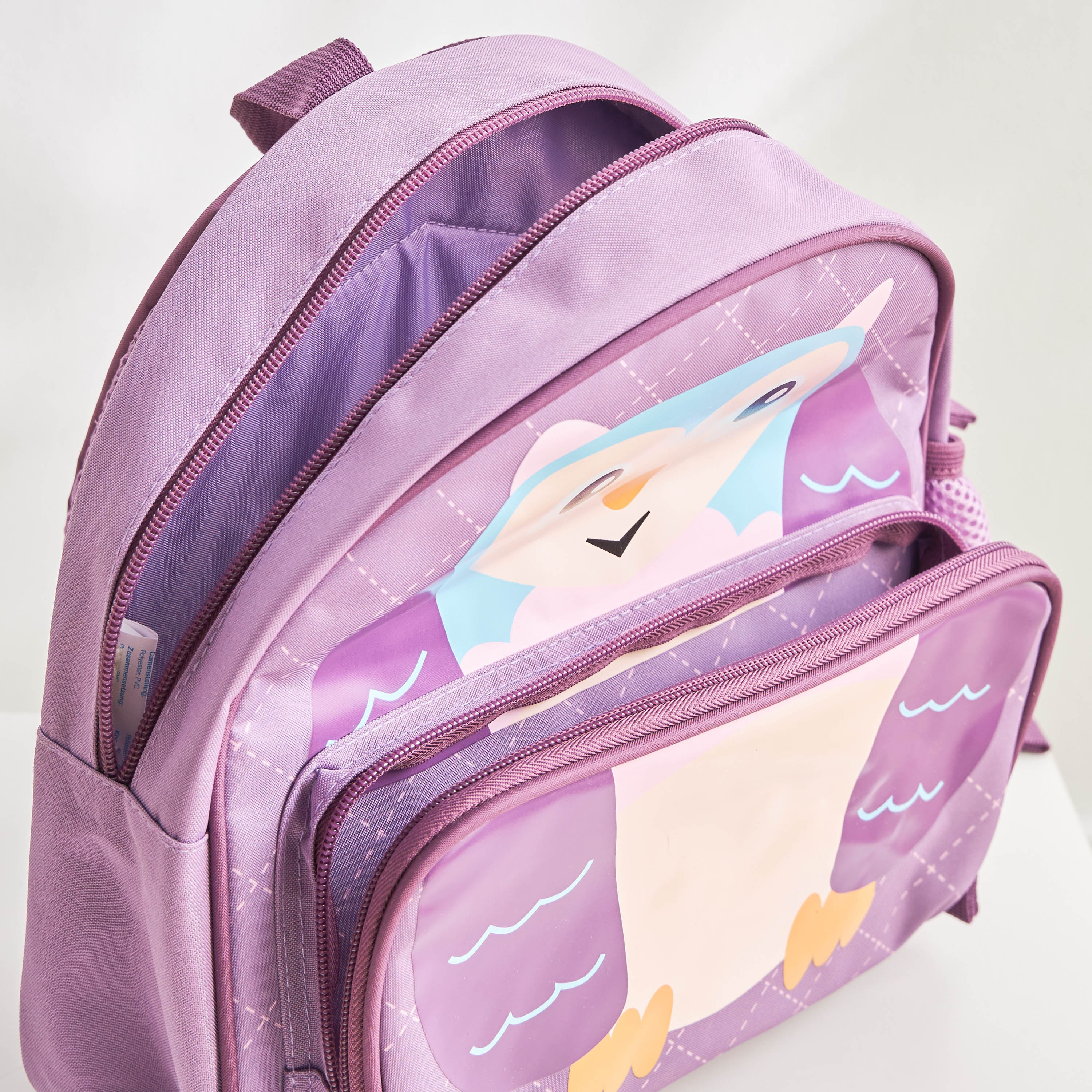 Owl shop print backpack