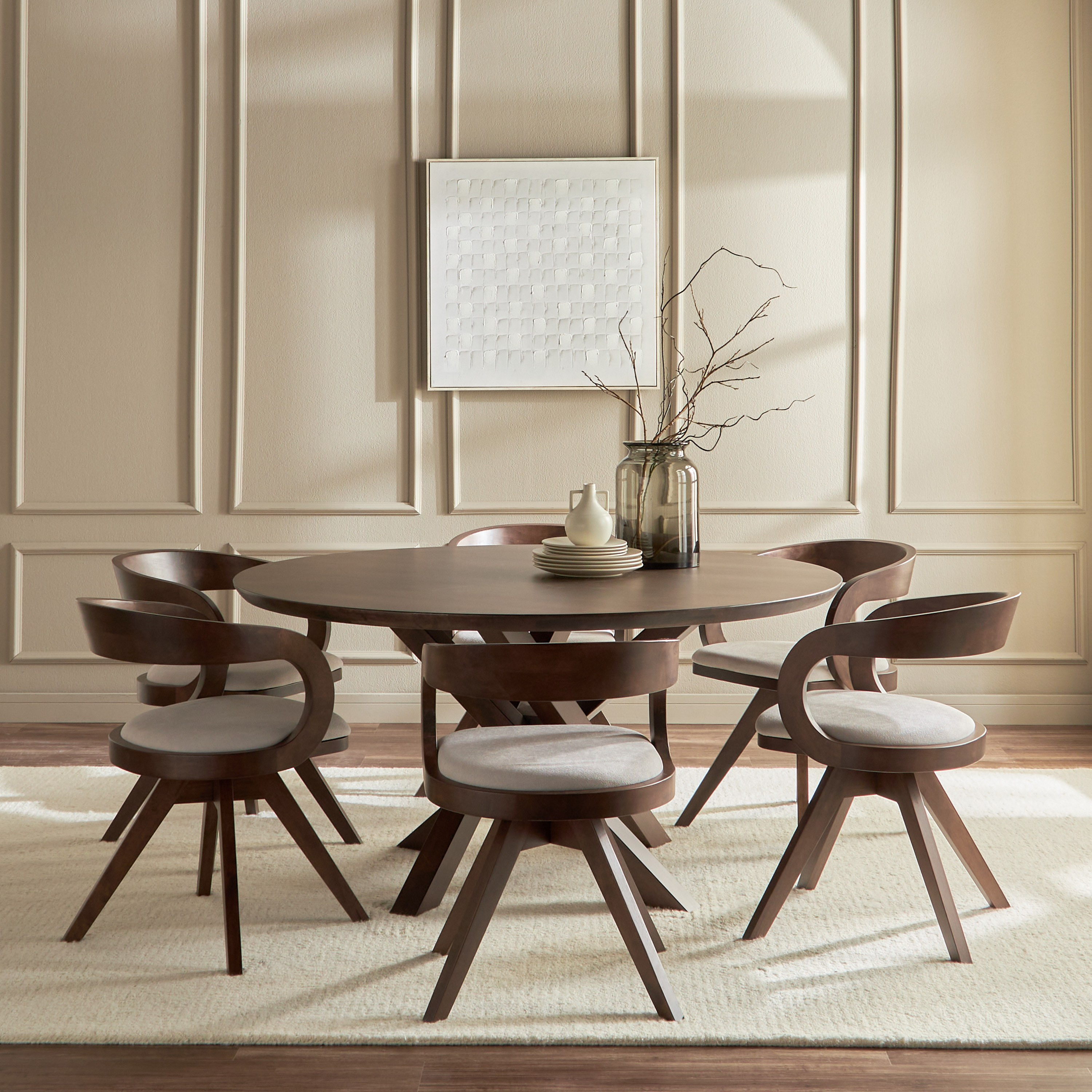 Dining table deals online 6 seater