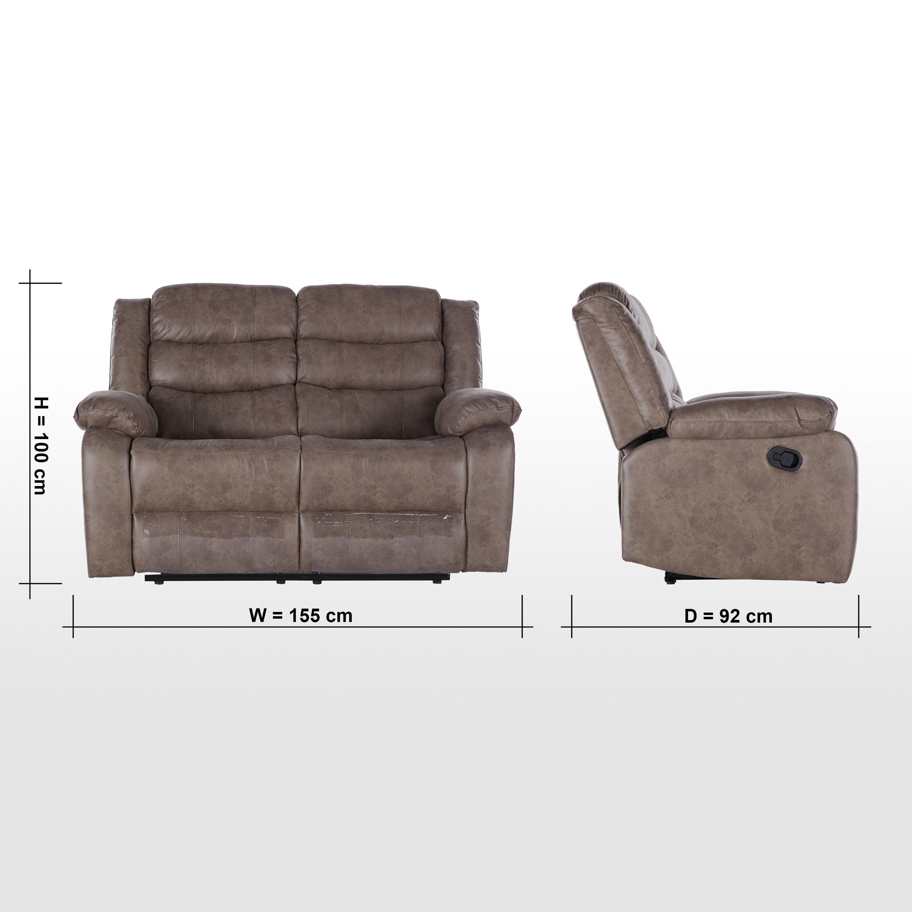 Faux 2024 leather recliner