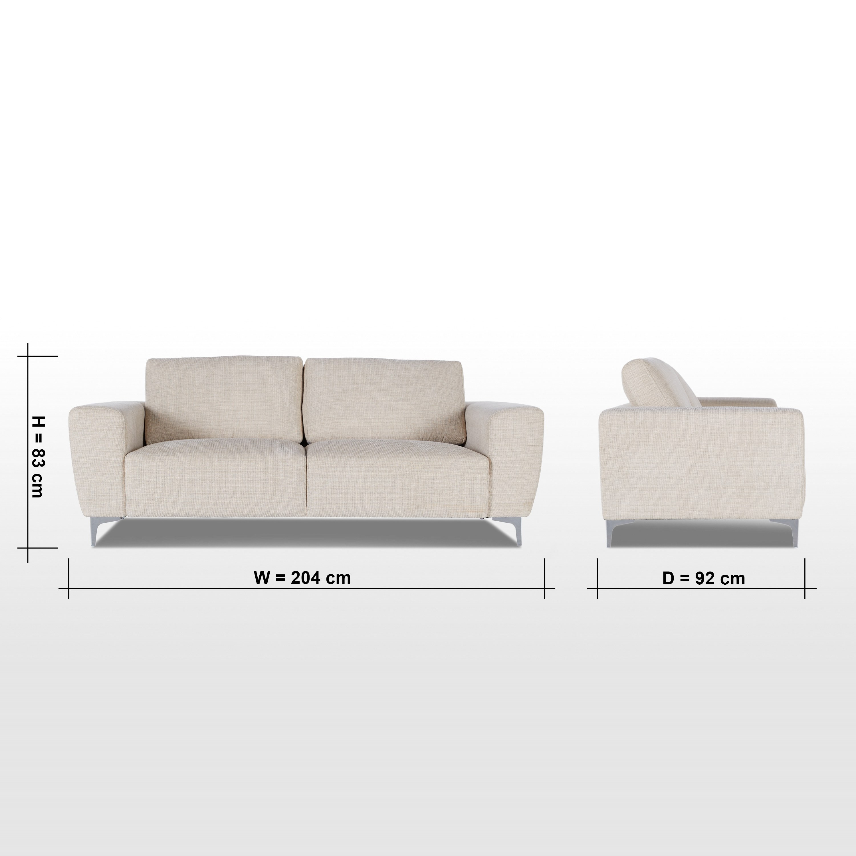 Shop Verona 3 Seater Fabric Sofa Online Home Centre UAE
