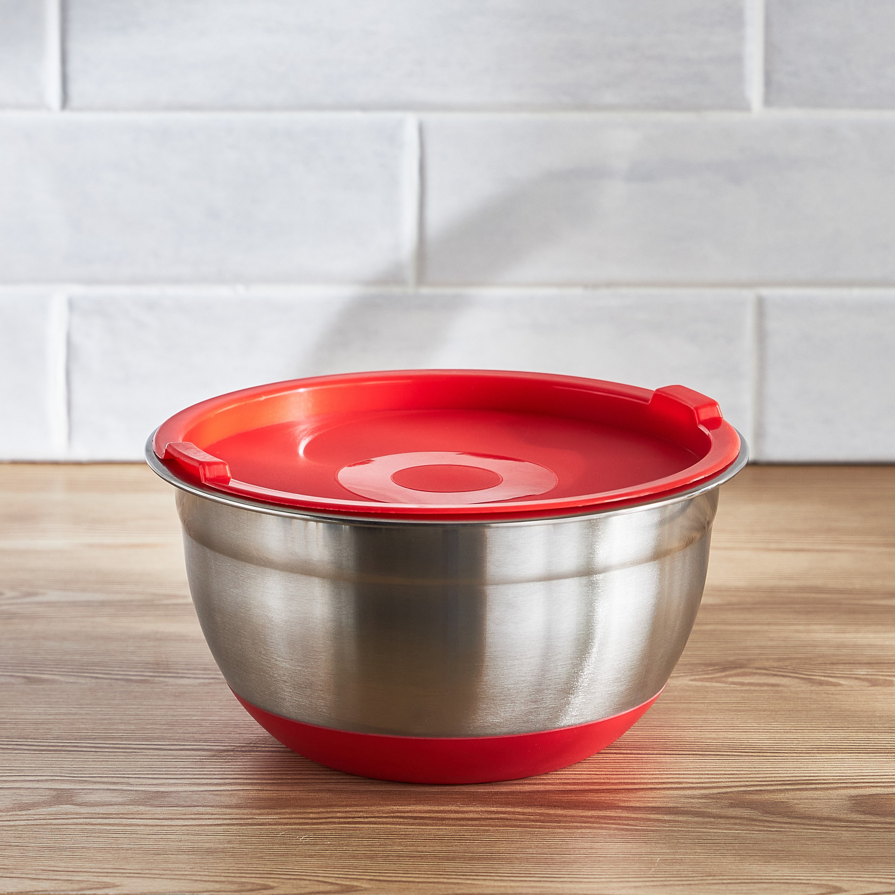Bake It Stainless Steel Mixing Bowl with Lid - 22 cm-household-kitchen-bakeware-bakingtoolsandaccessories-image-1