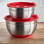 وعاء خلط ستانلس ستيل مع غطاء - بيك إت - 22 سم-household-kitchen-bakeware-bakingtoolsandaccessories-image-3