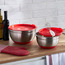 وعاء خلط ستانلس ستيل مع غطاء - بيك إت - 22 سم-household-kitchen-bakeware-bakingtoolsandaccessories-image-1