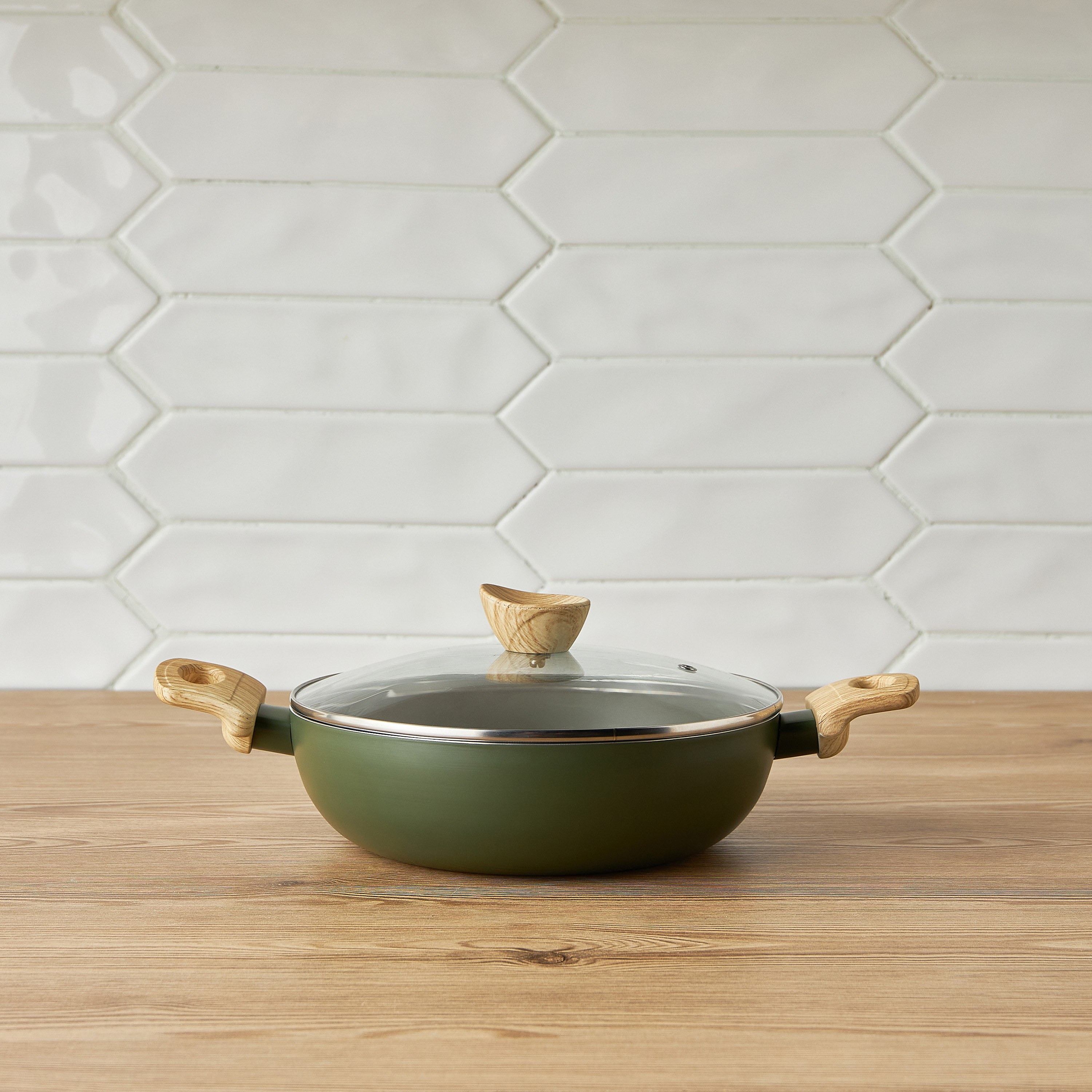 Olivia Press Aluminium Kadai - 24 cm