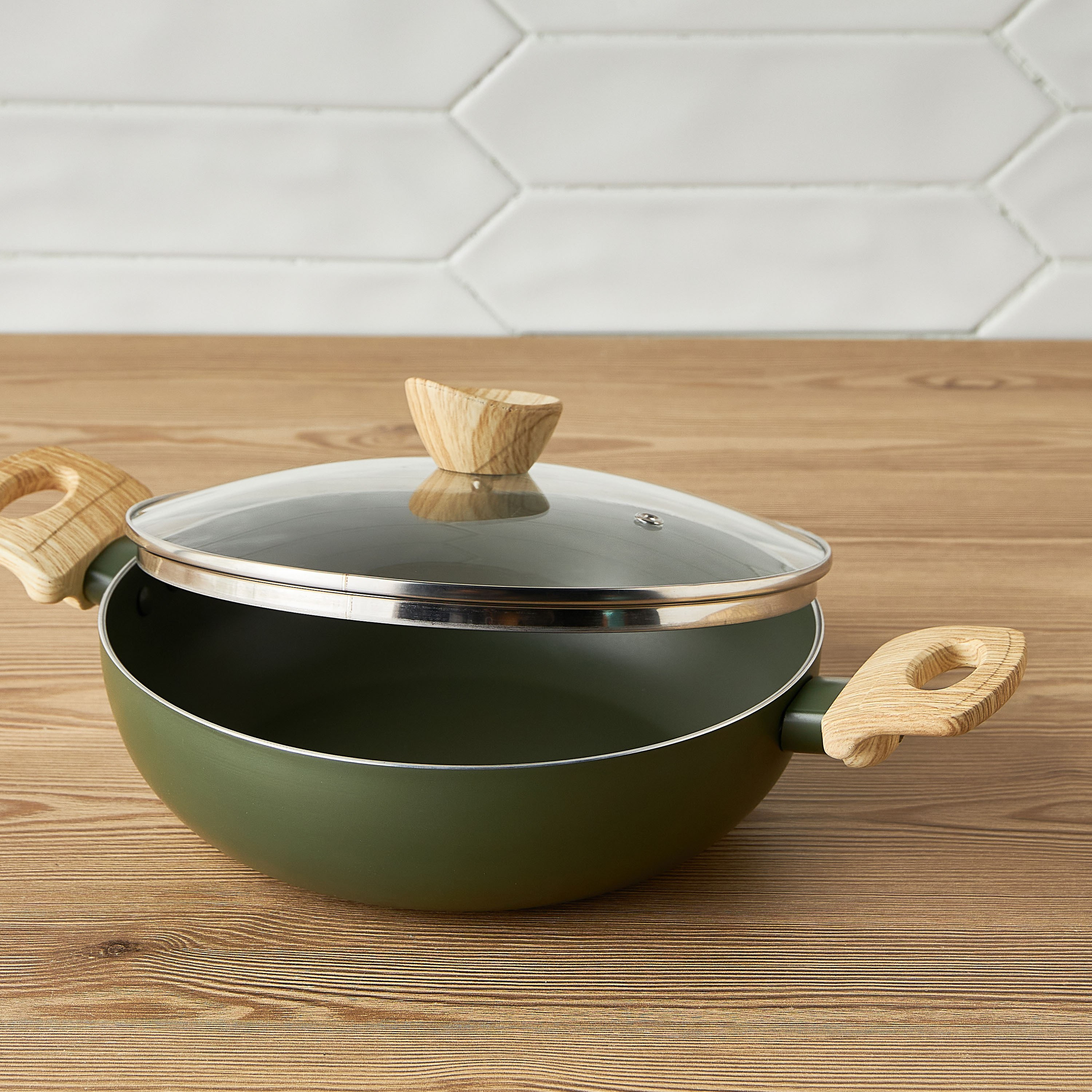 Olivia Press Aluminium Kadai - 24 cm-household-kitchen-cookware-potsandpans-image-2
