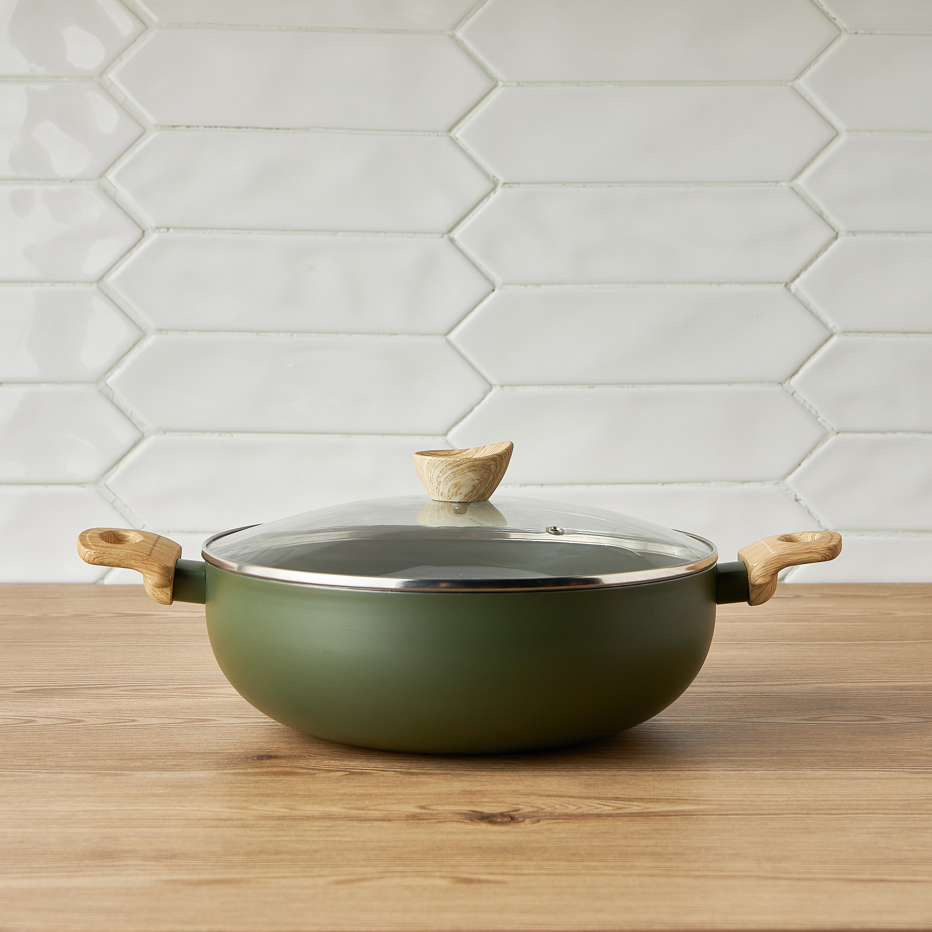 Olivia Press Aluminium Kadai - 28 cm