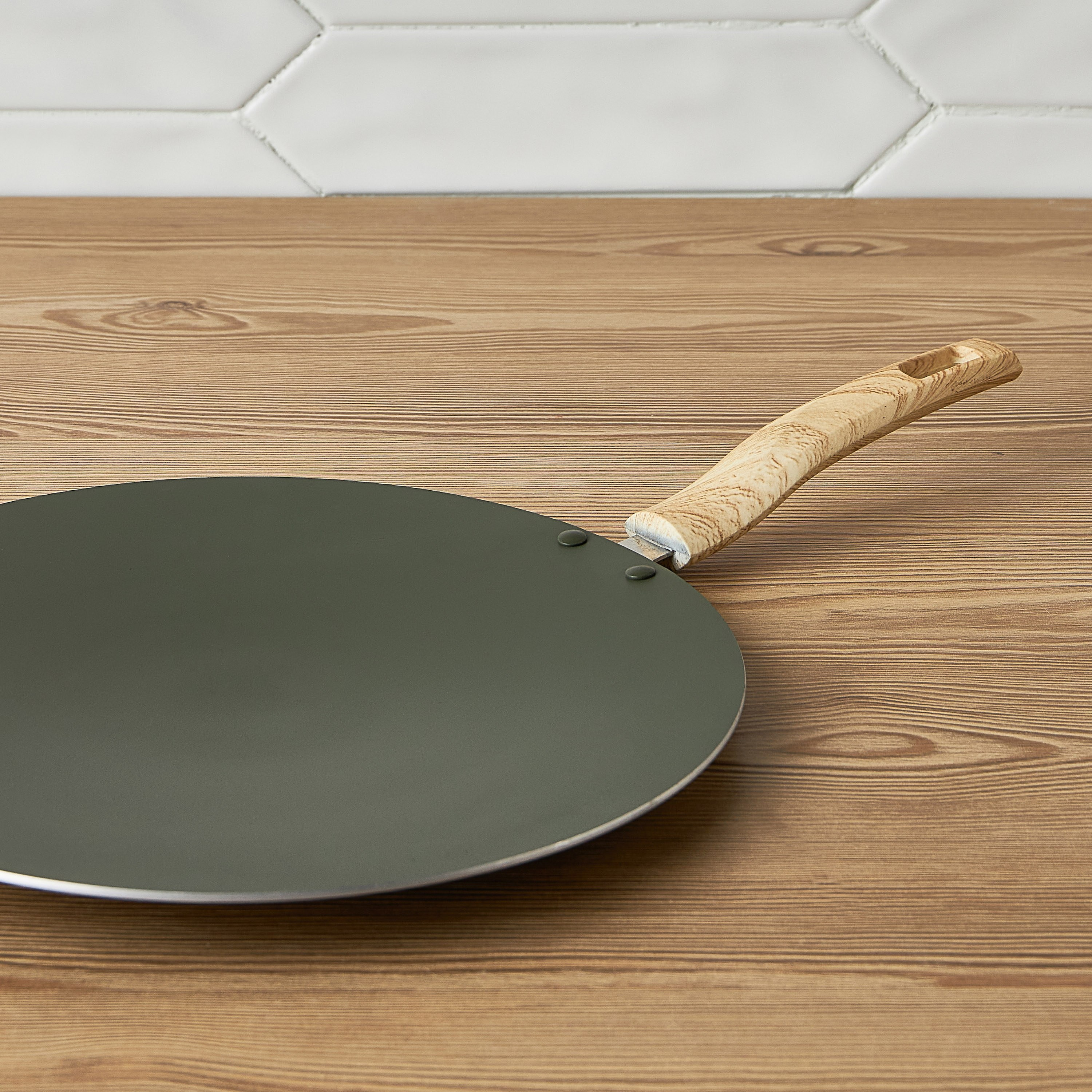 Olivia Press Aluminium Concave Tawa - 30 cm-household-kitchen-cookware-potsandpans-image-2