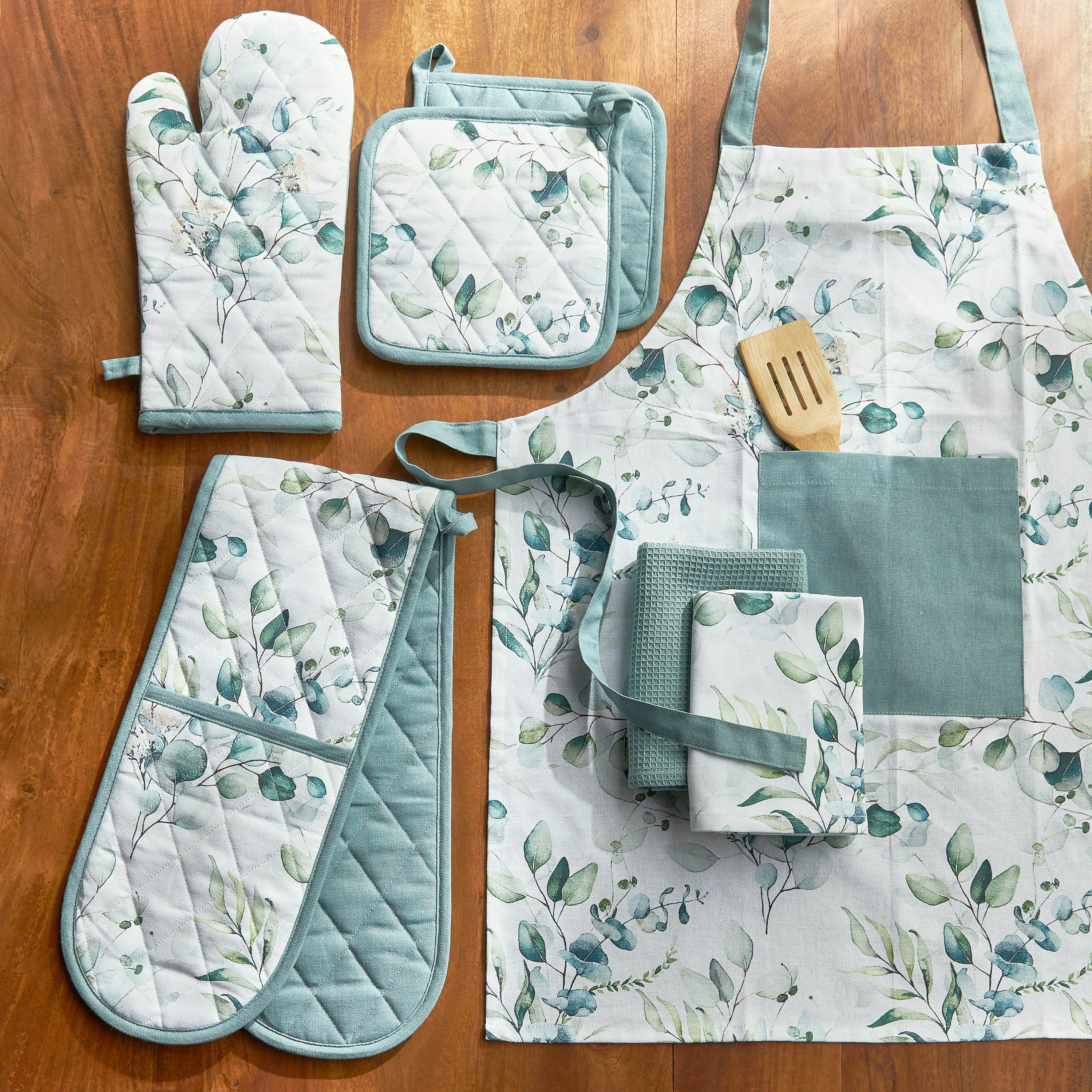 Eucalyptus 2-Piece Kitchen Towel Set - 50x70 cm-household-kitchen-kitchenlinen-kitchentowelsandlinen-image-3