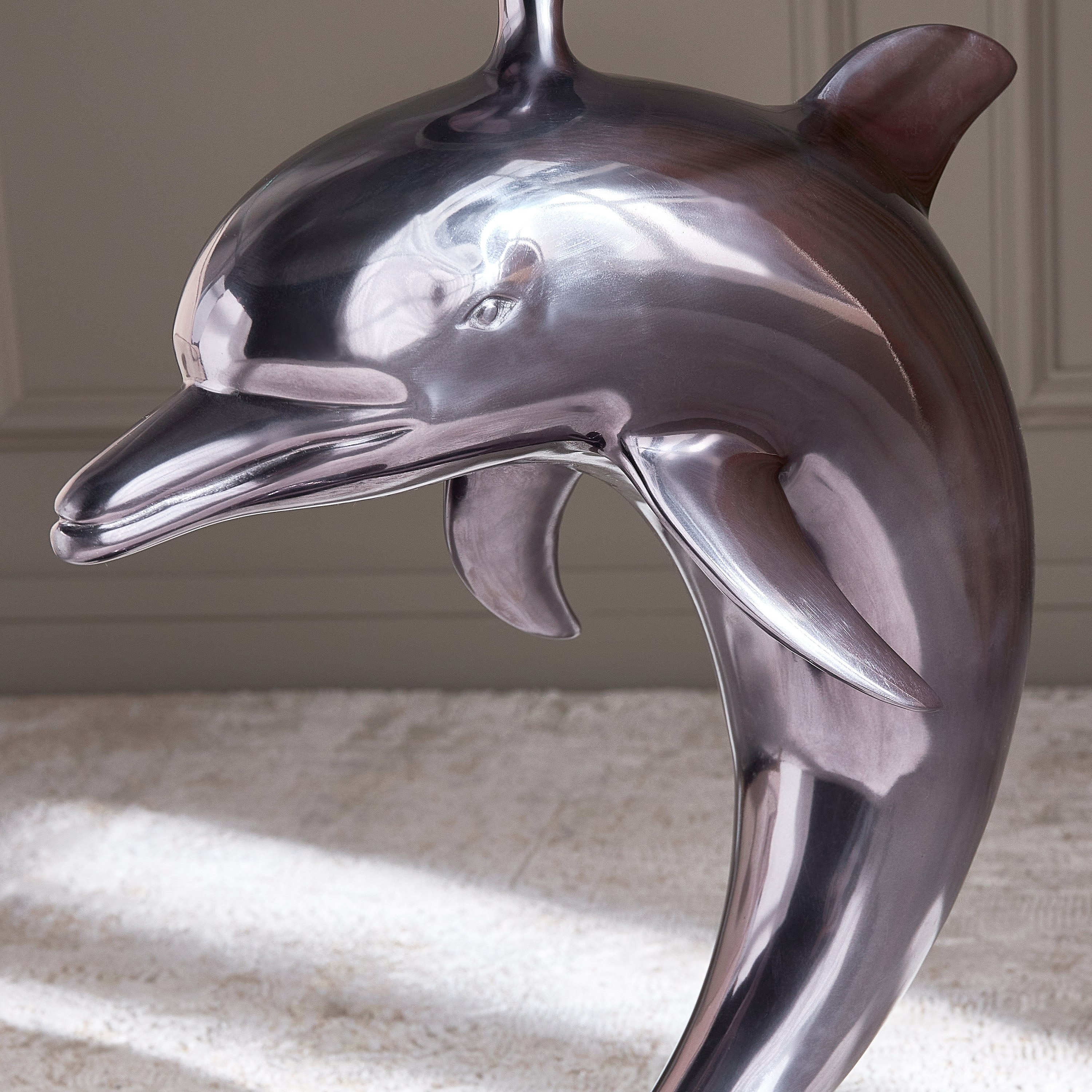 Dolphin table online with glass top