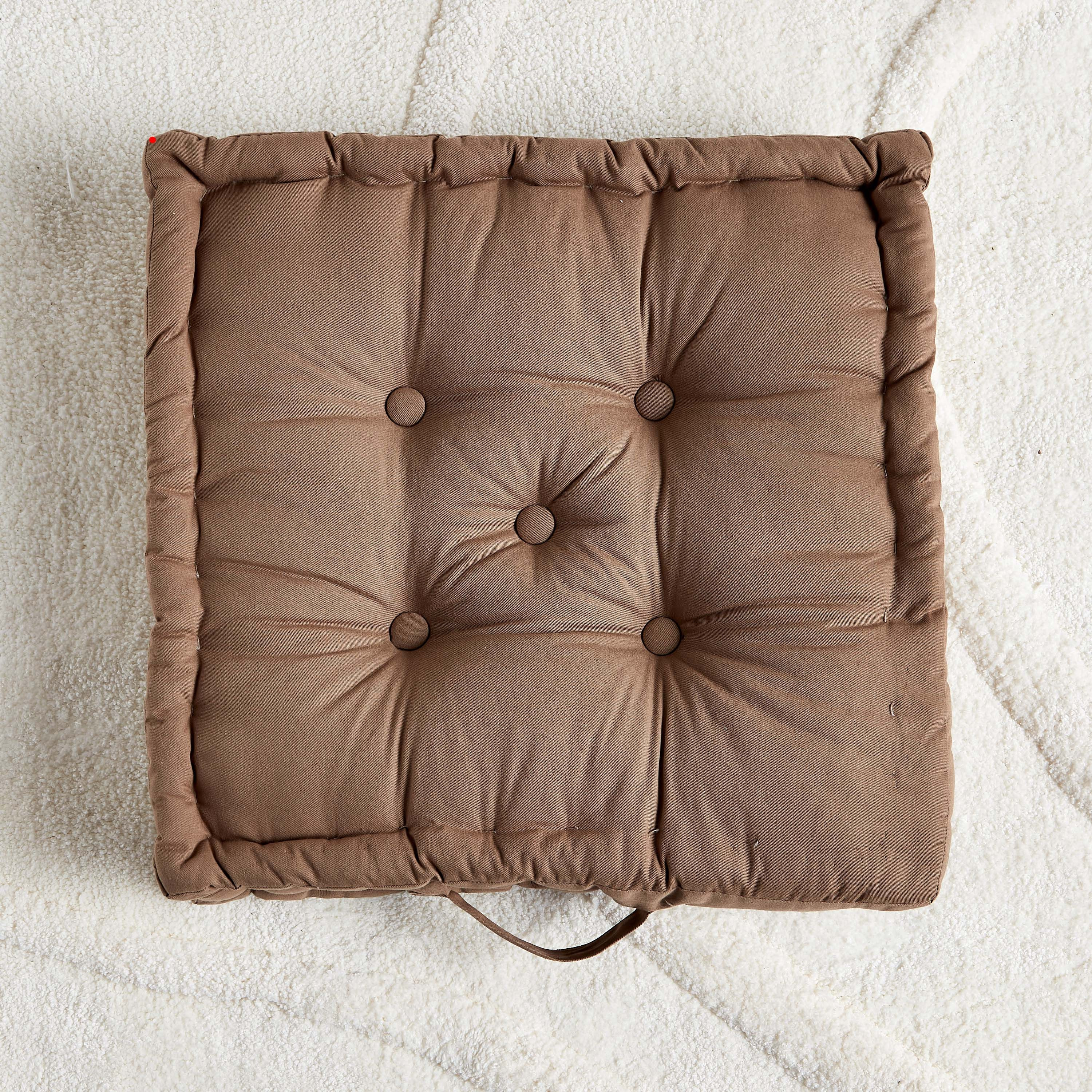 Leather best sale floor pillow