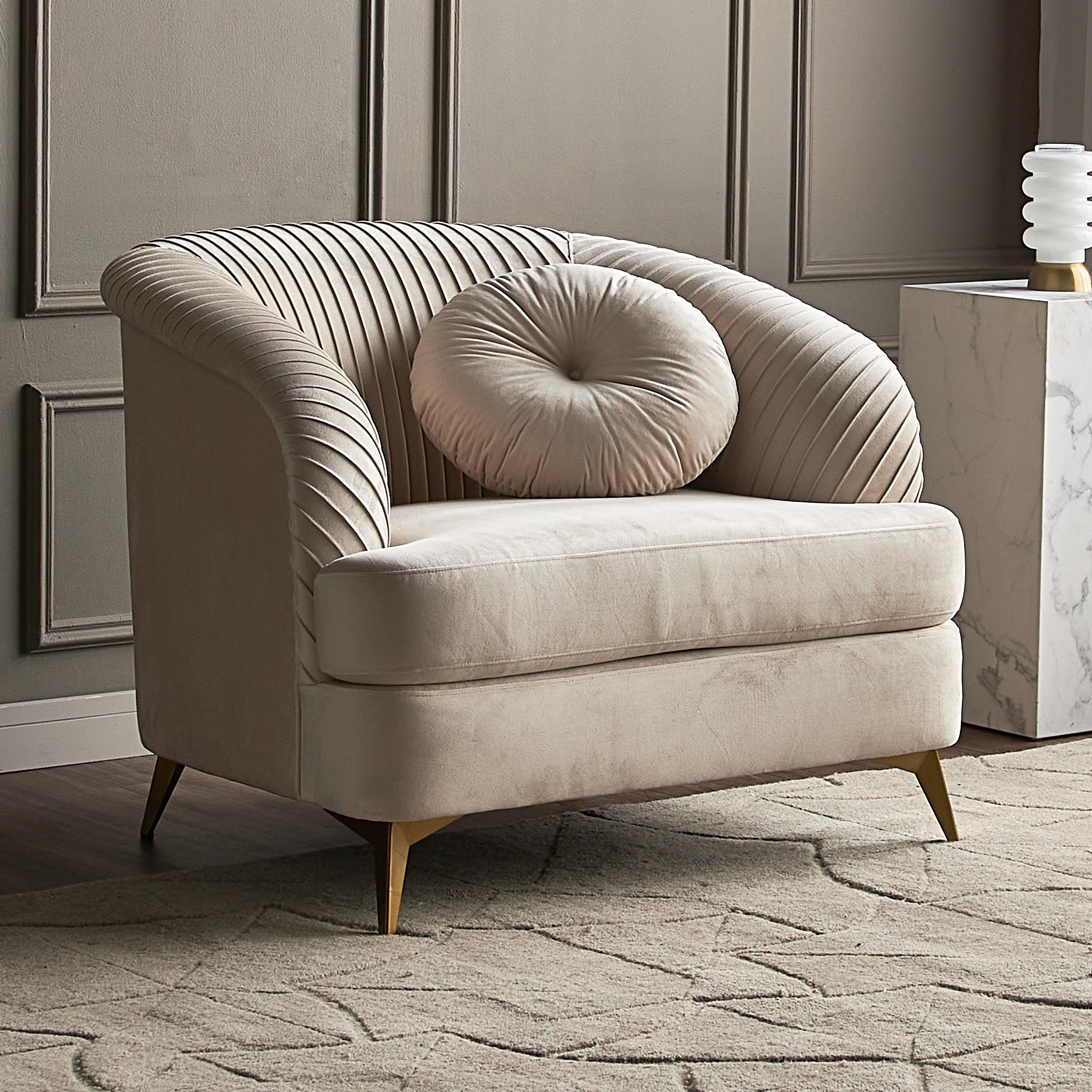 Solis Velvet Armchair