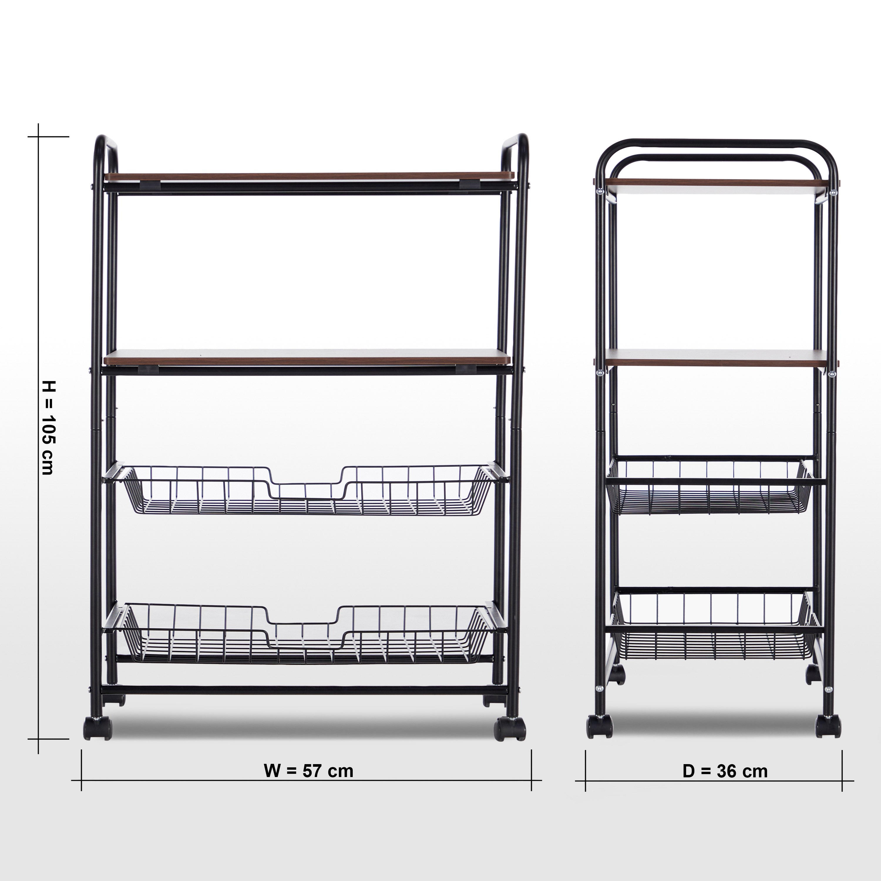 Mason 4-Tier Kitchen Trolley-household-kitchen-kitchenorganising-kitchentrolleys-image-6