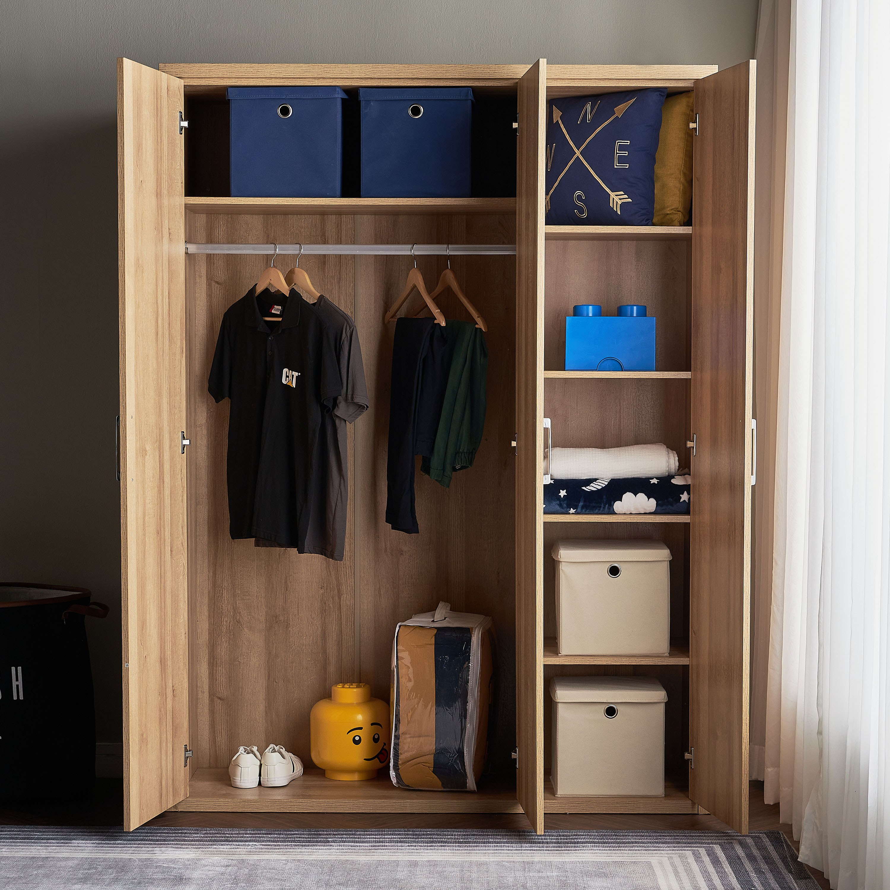 خزانة ملابس 3 أبواب - برادلي-babyandkids-roomfurniture-wardrobes-image-3