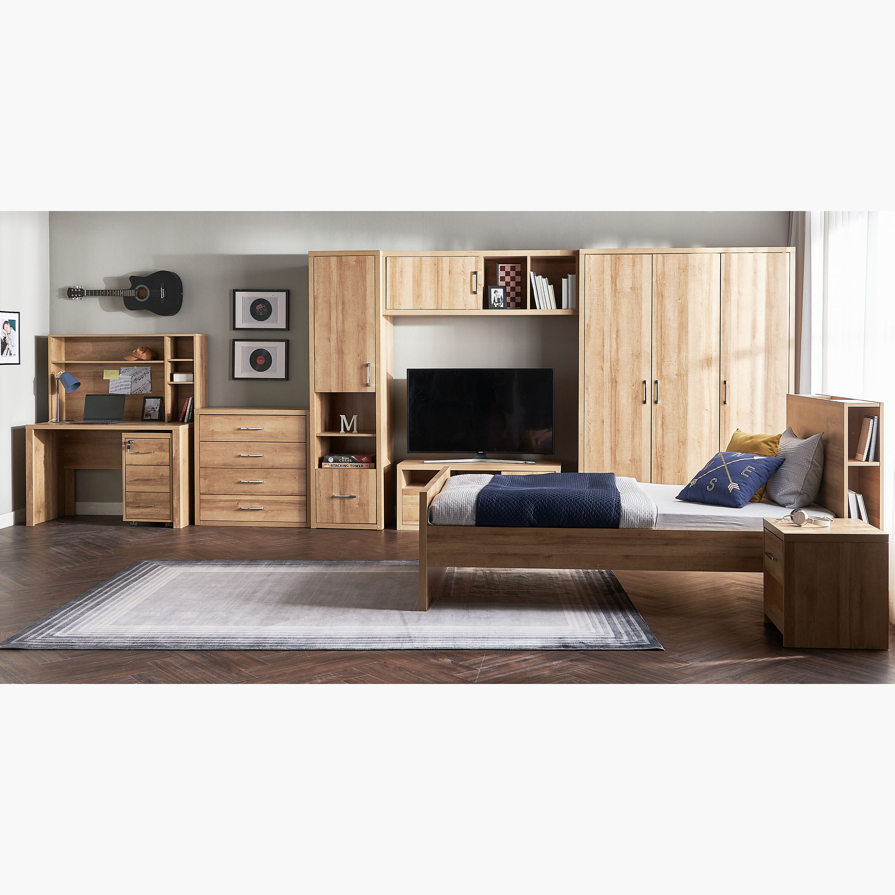 خزانة ملابس 3 أبواب - برادلي-babyandkids-roomfurniture-wardrobes-image-8