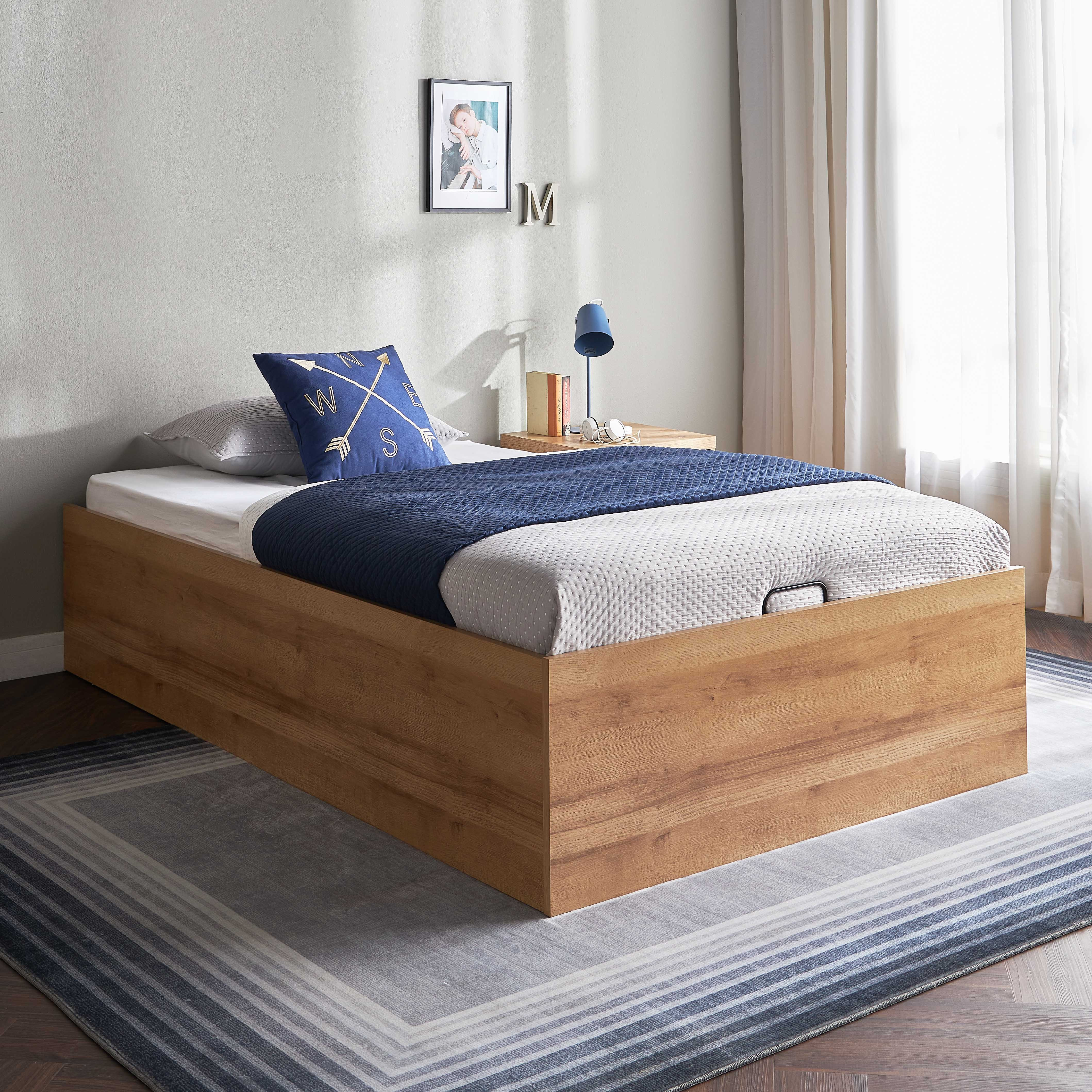 Bradley Hydraulic Single Modular Bed Base - 120x200 cm-furniture-modular-modularkidsbeds-bradley-image-1