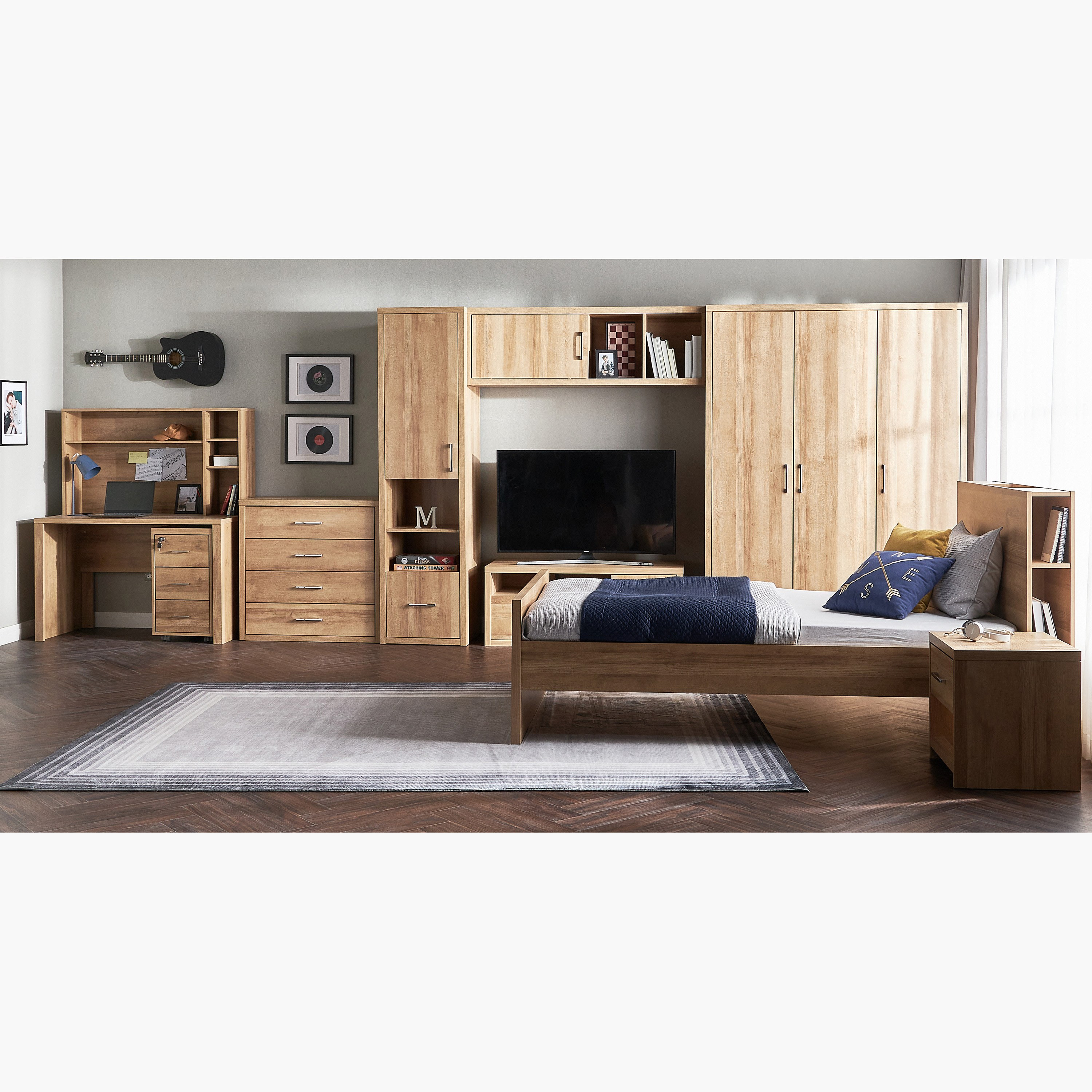 Bradley Single Modular Headboard with Storage - 120 cm-furniture-modular-modularkidsbeds-bradley-image-6
