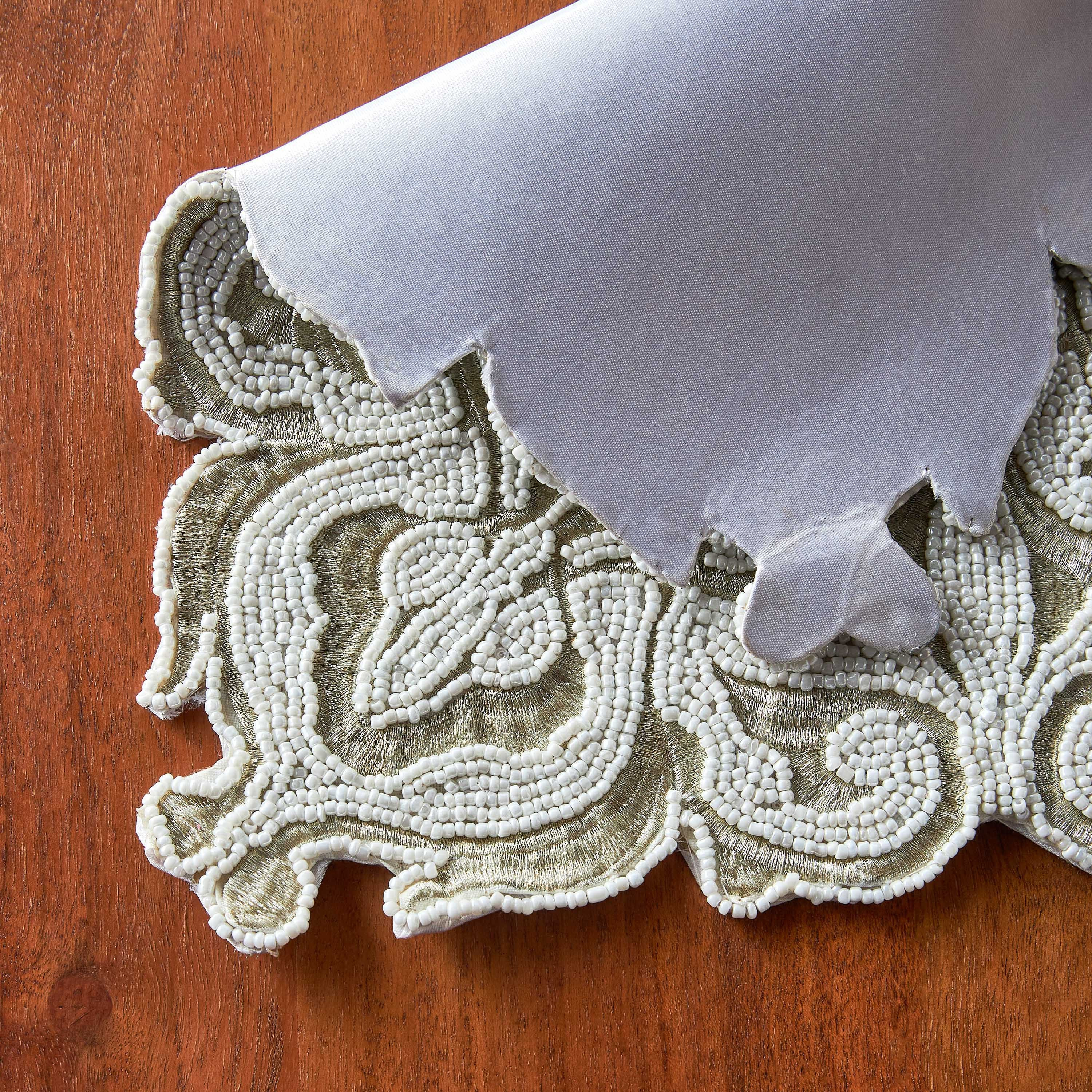 Rayie Beaded Placemat-household-dining-tablelinen-placemats-image-2