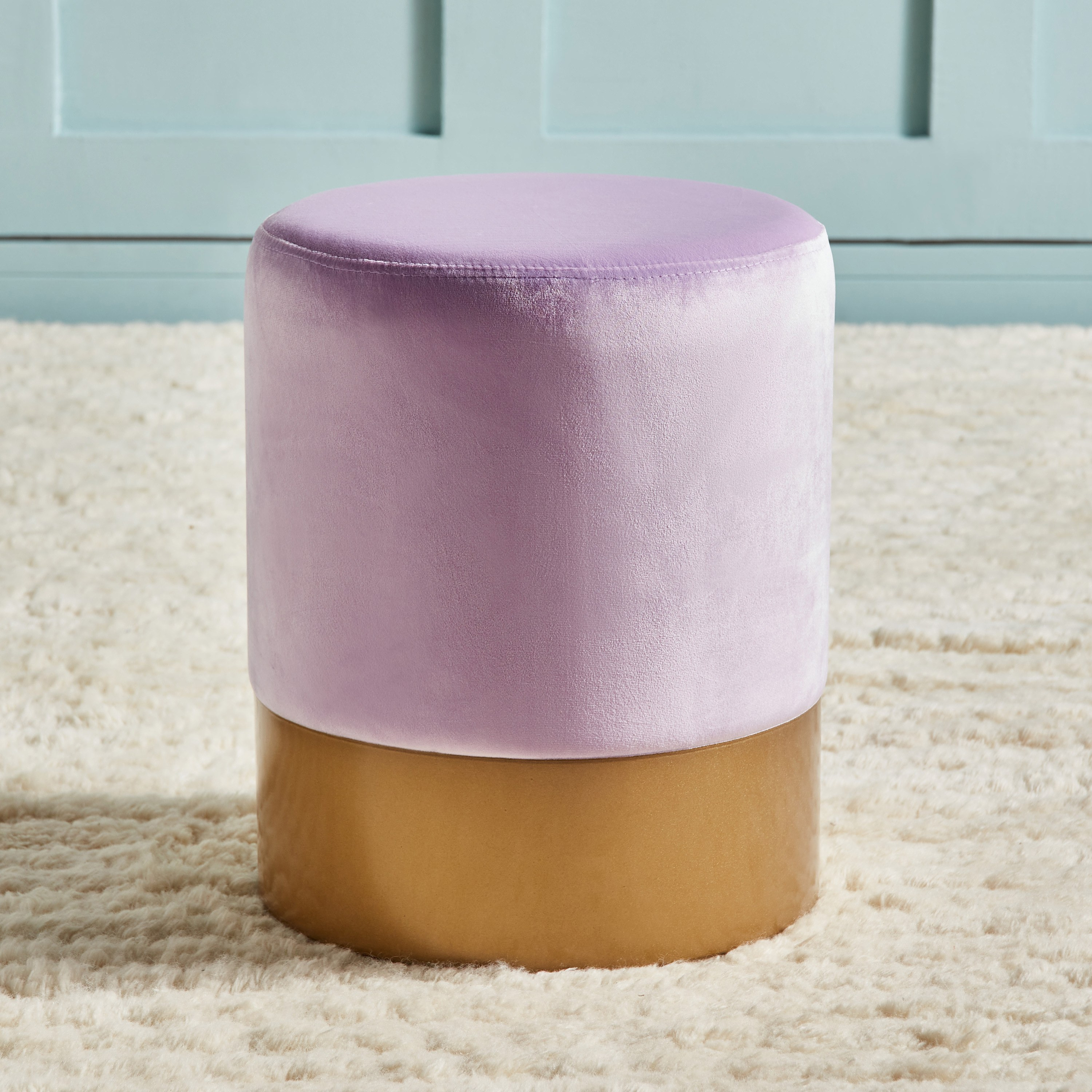 Kew Upholstered Ottoman - 43x36 cm