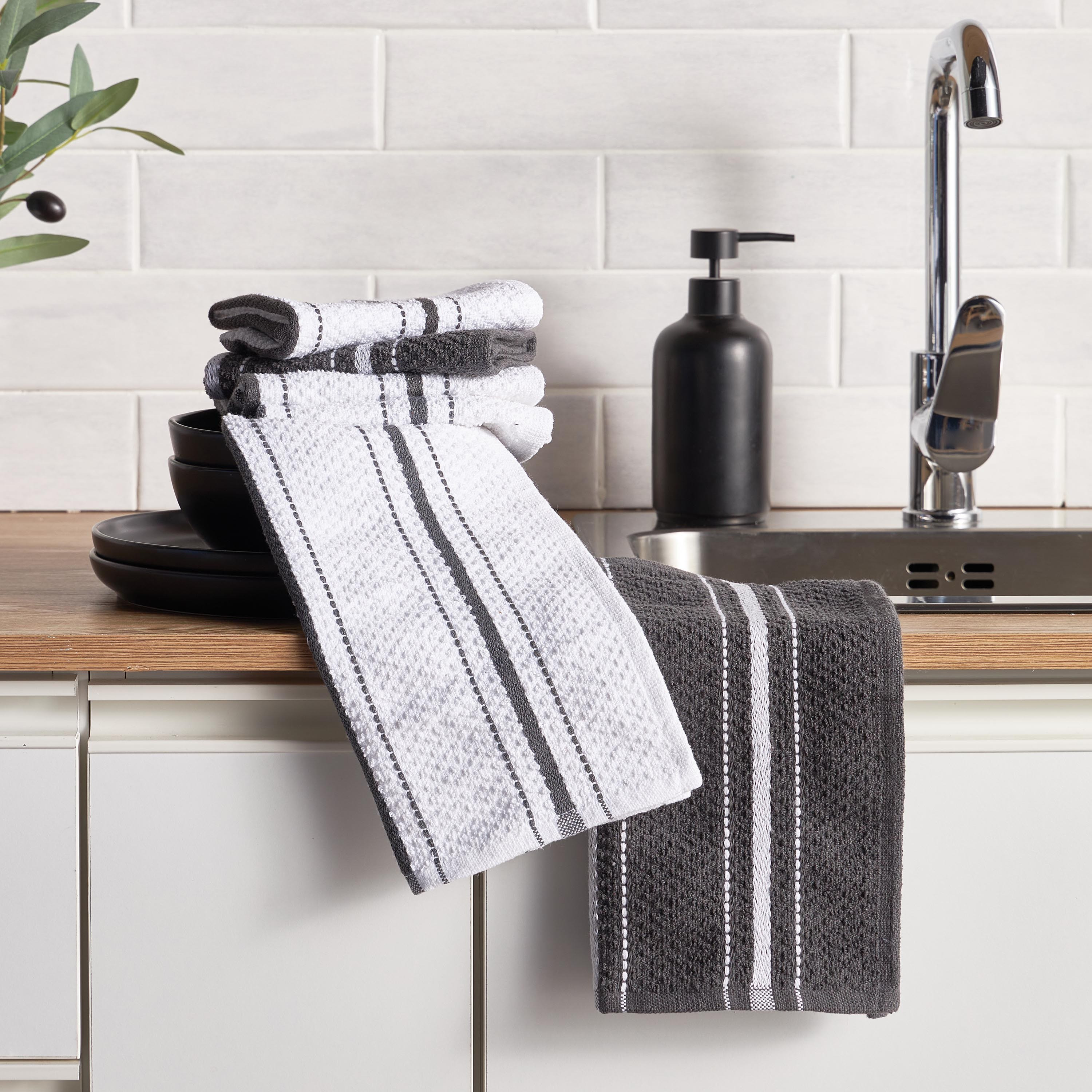 Brin 6-Piece Dish Cloth Set - 30x30 cm-household-kitchen-kitchenlinen-kitchentowelsandlinen-image-2