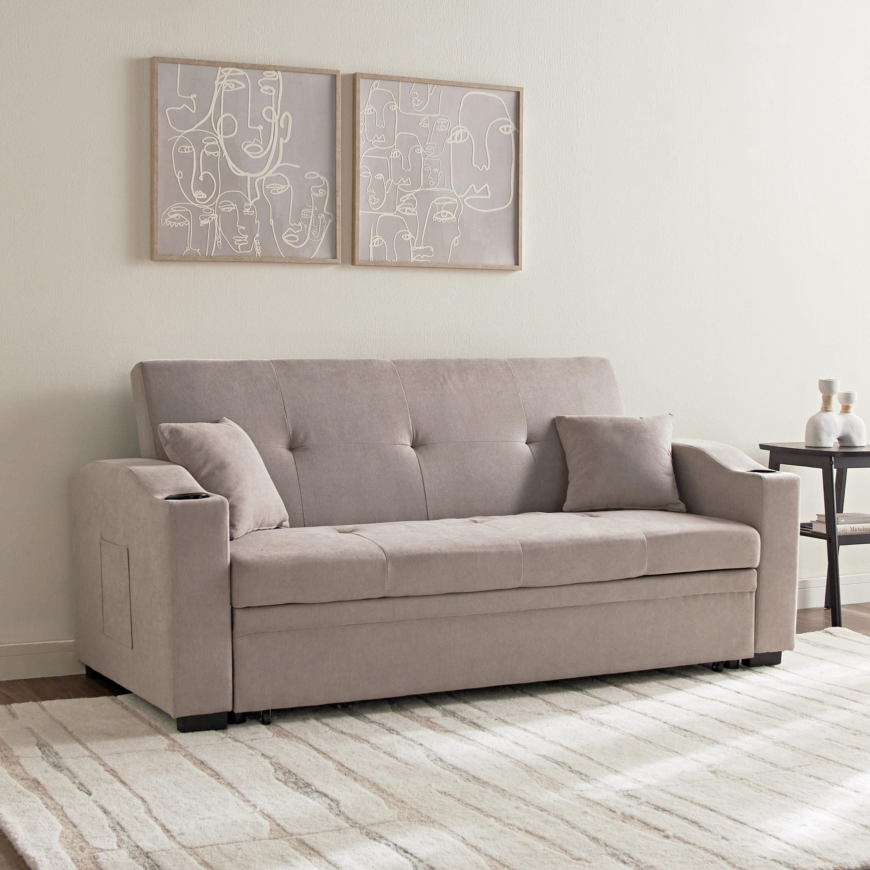 Windham 3-Seater Fabric Sofa Bed